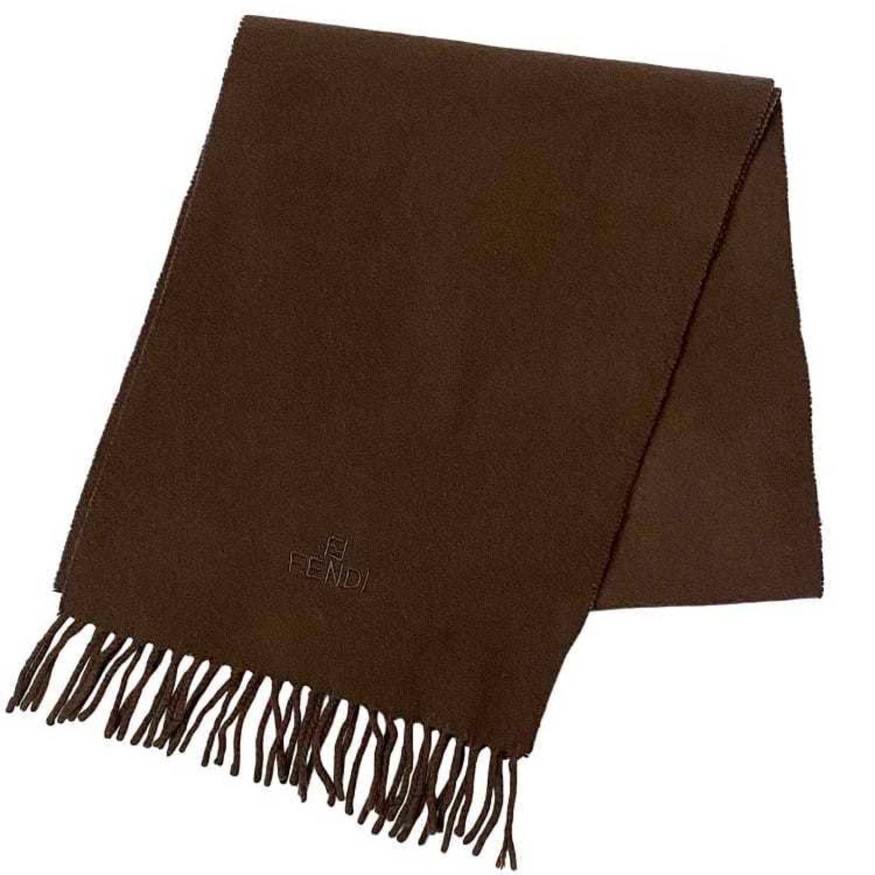 Fendi scarf wool embroidery women men unisex