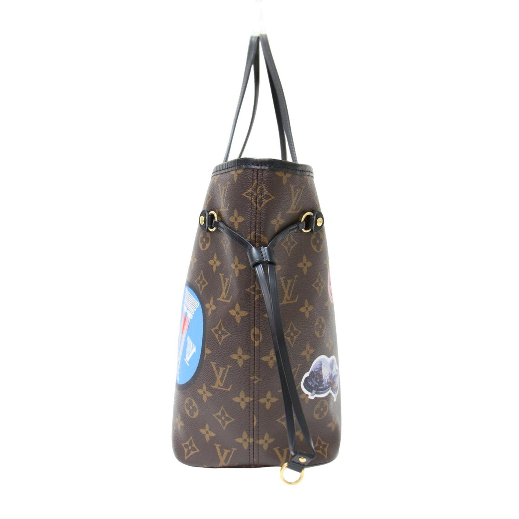 Louis Vuitton My Monogram World Tour Neverfull MM Tote Bag Shoulder Canvas