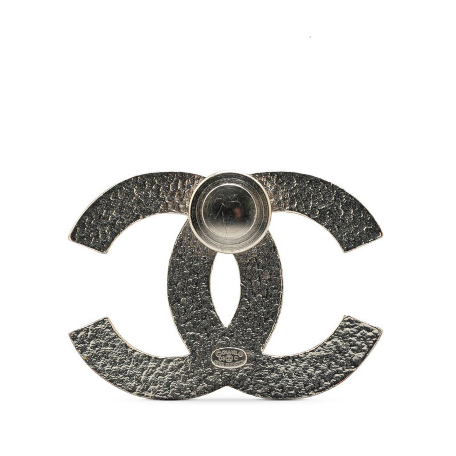Chanel Coco Mark Pearl Brooch Metal