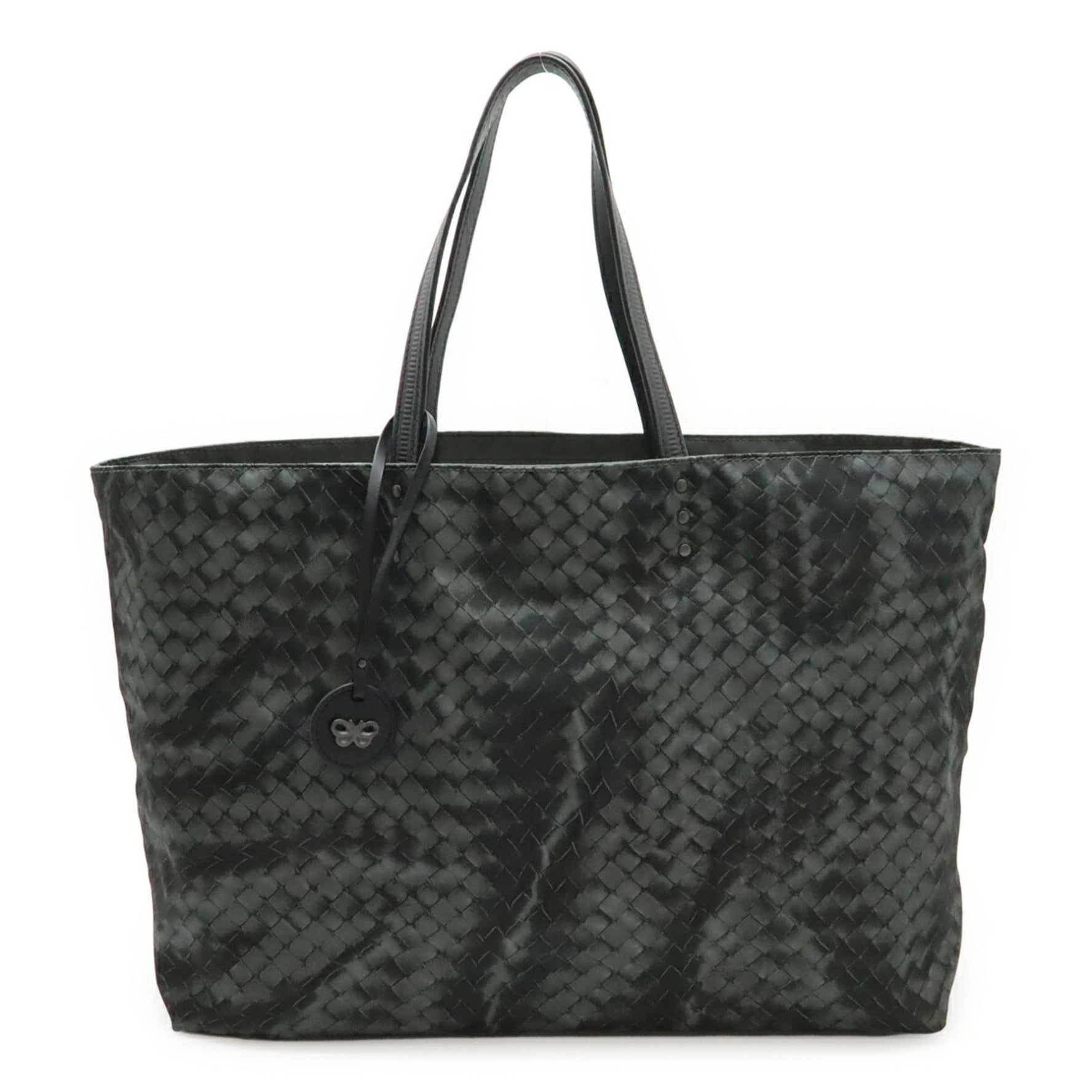 BOTTEGA VENETA Intreccio Illusion Tote Bag Shoulder Nylon Leather