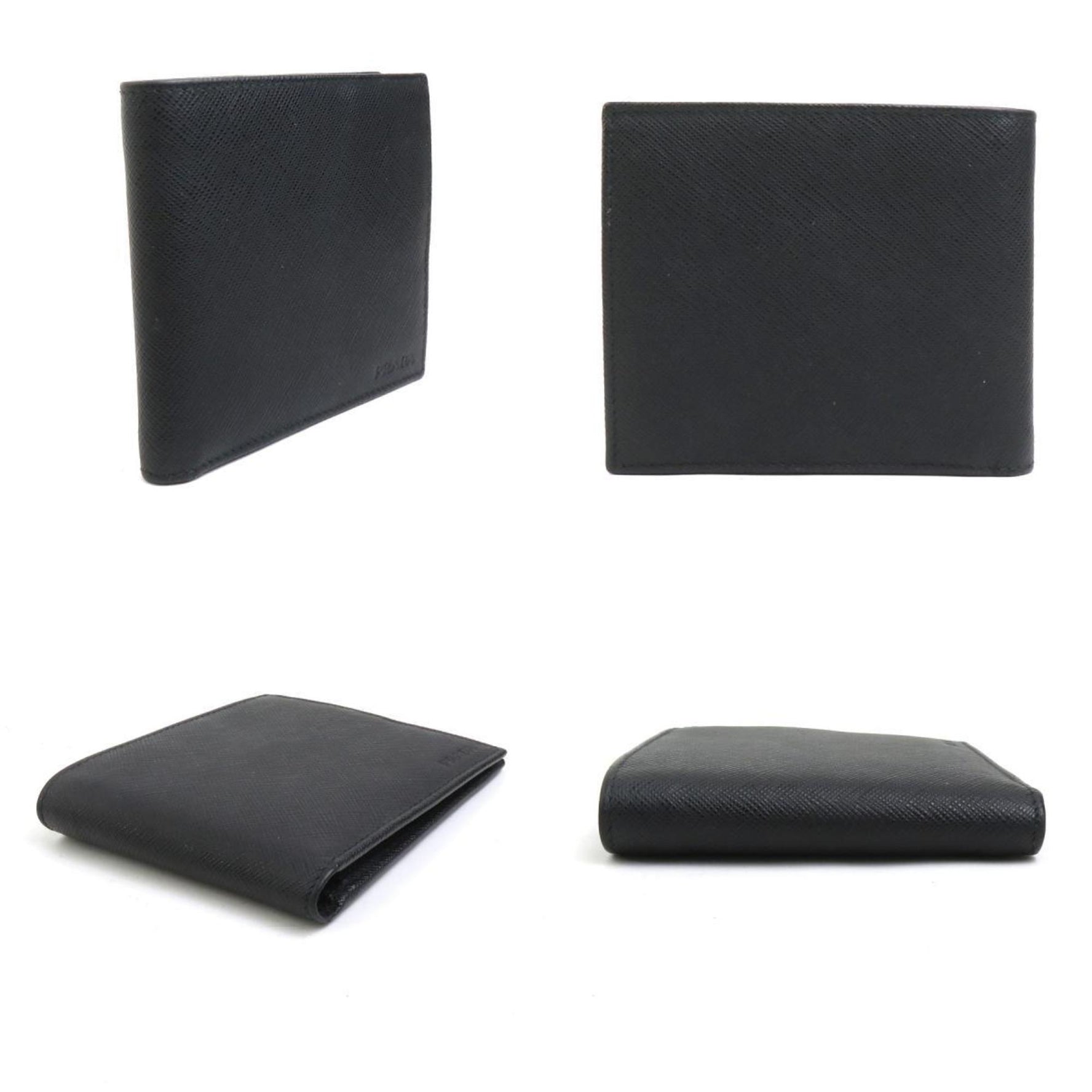 PRADA Bi-fold wallet leather