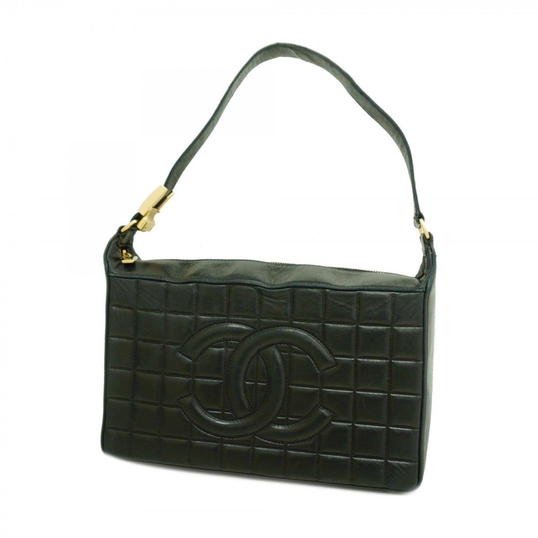 Chanel Chocobar Shoulder Bag in Lambskin and Champagne