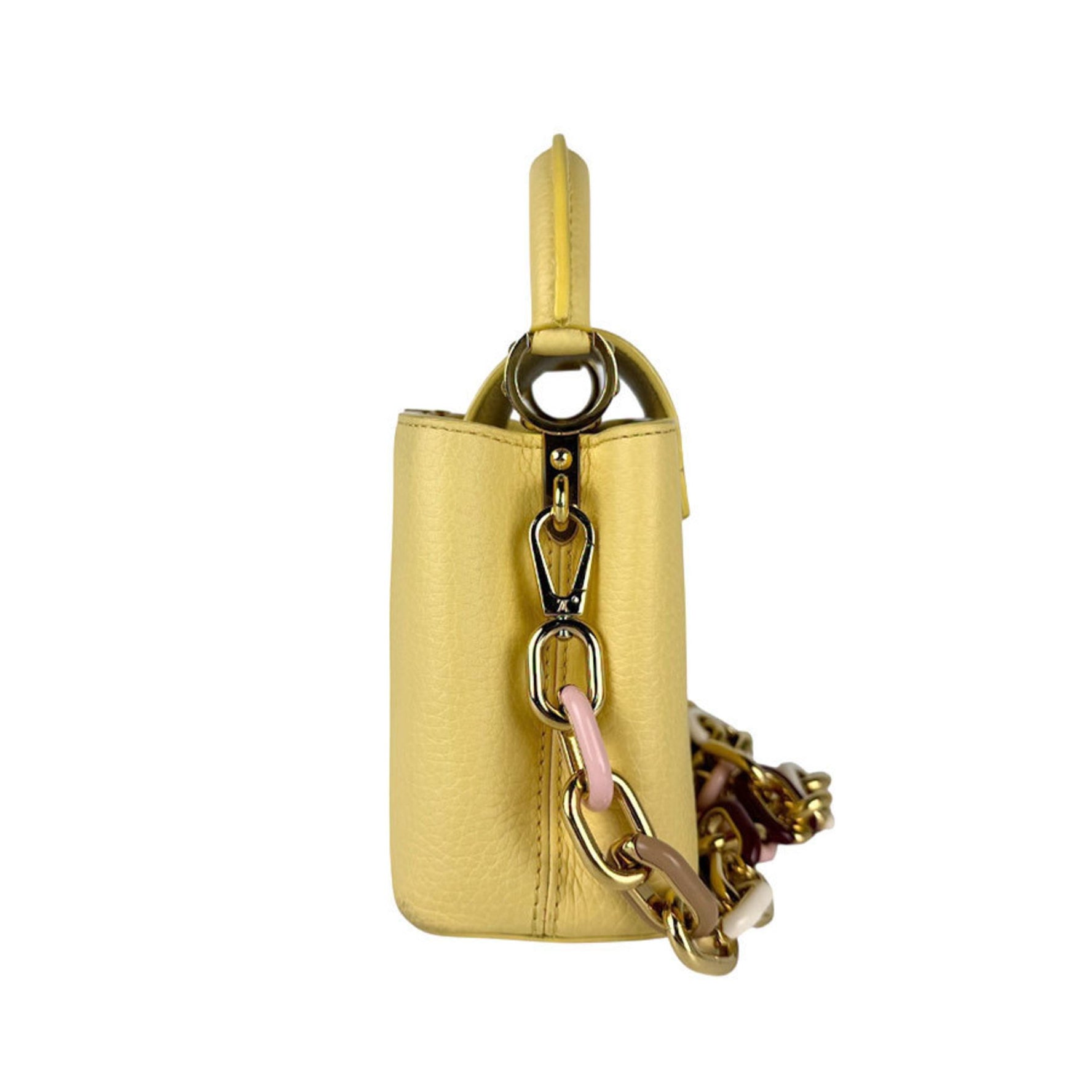 Louis Vuitton Capucines Mini Handbag/Shoulder Bag in Gold