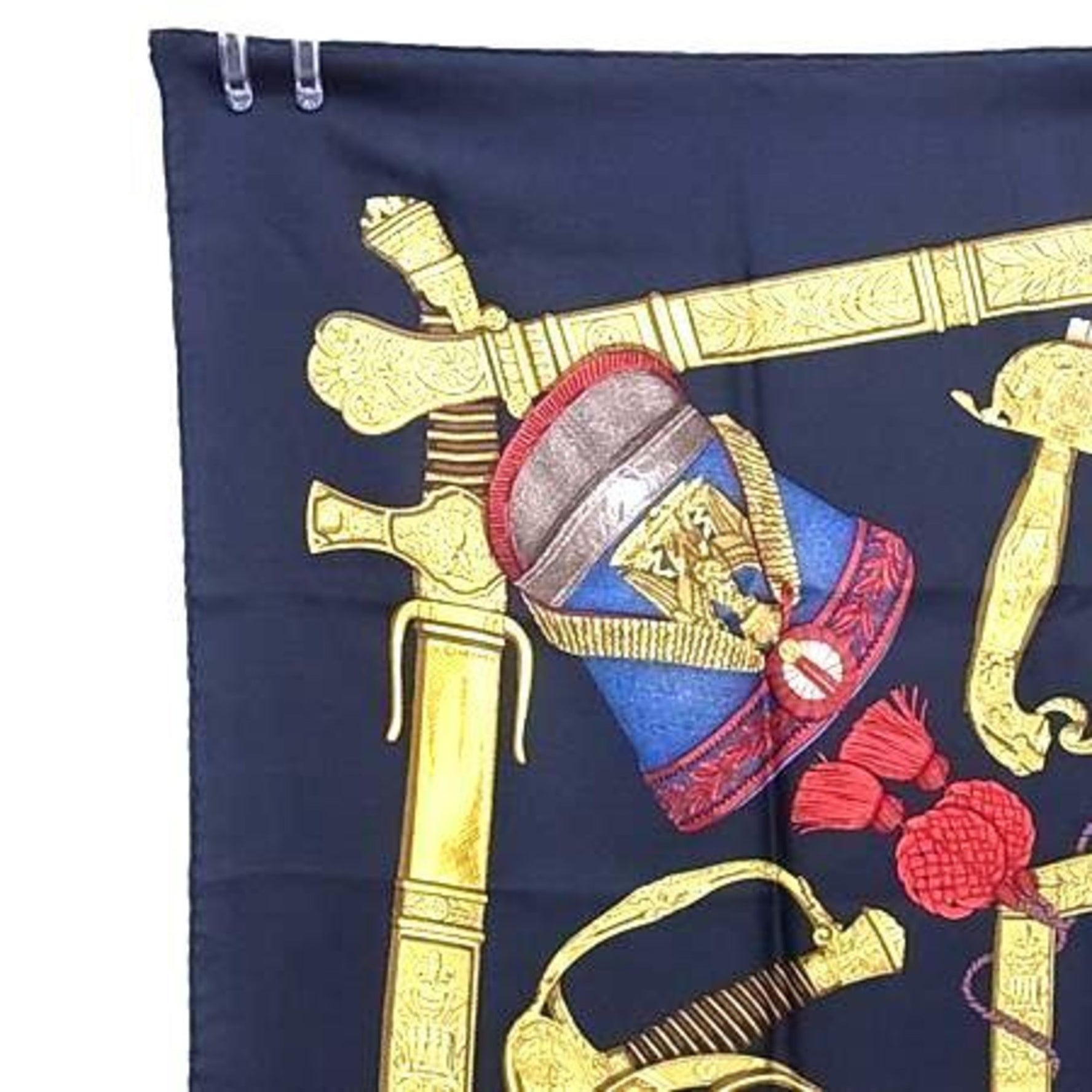 HERMES Grand Uniforme Carré 90 Scarf - Multicolor, 100% Silk, Large