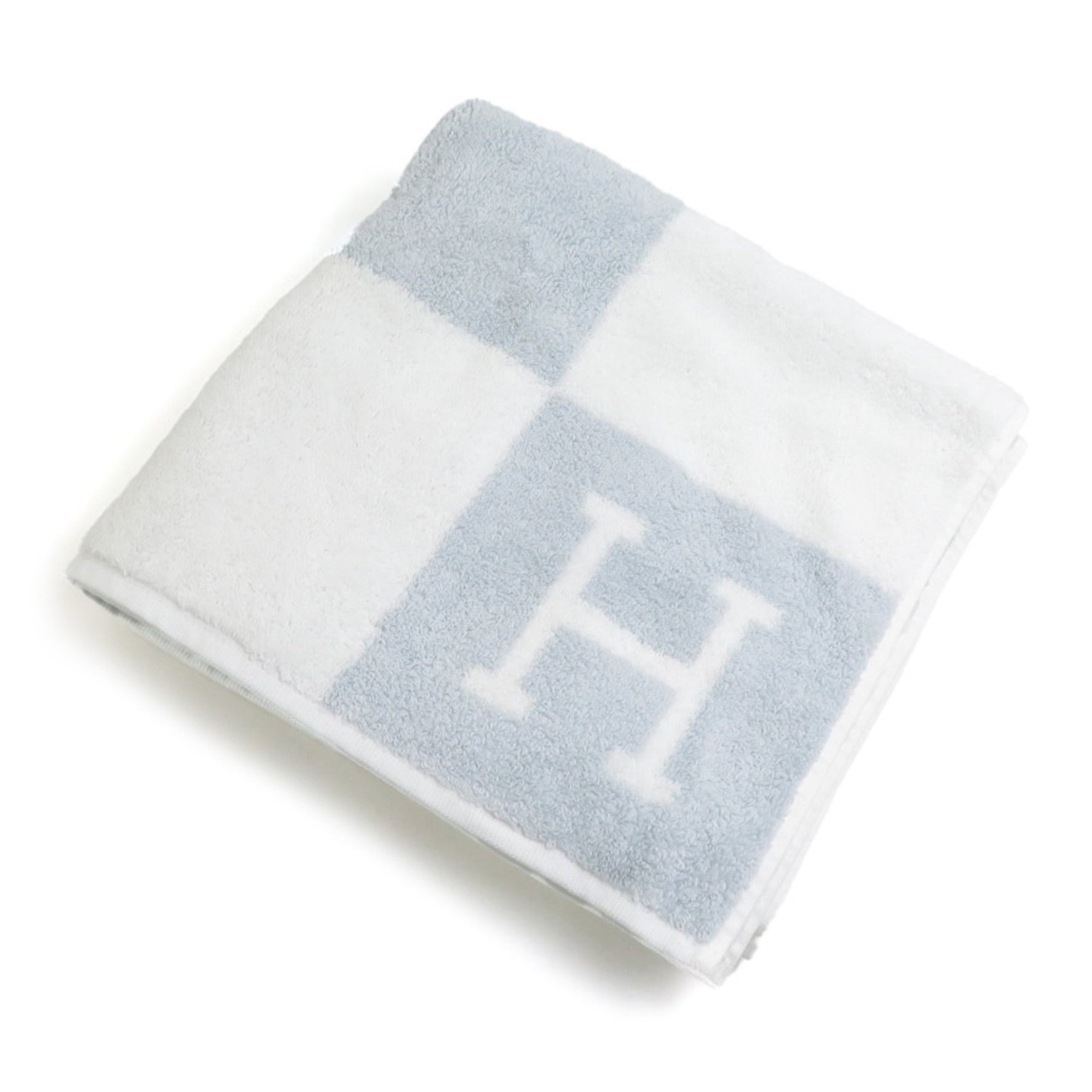 Hermes Towel Baby Cotton Light Blue White Kids