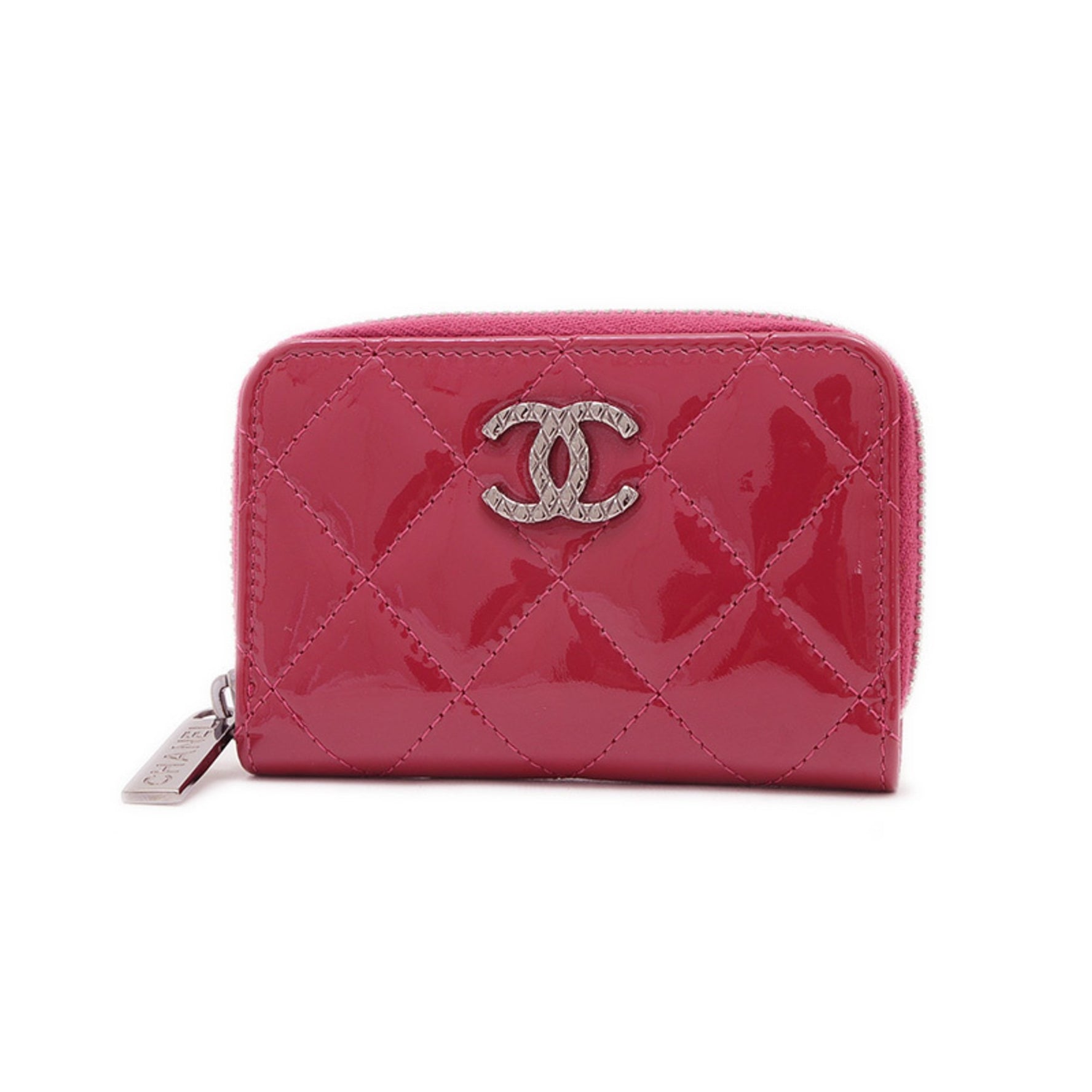 Chanel Matelasse Wallet/Coin Case, Enamel, Silver Hardware, BP