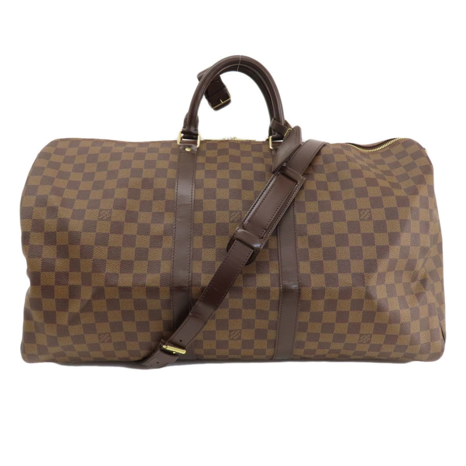 Louis Vuitton Keepall Bandouliere 55 Damier Canvas Boston Bag