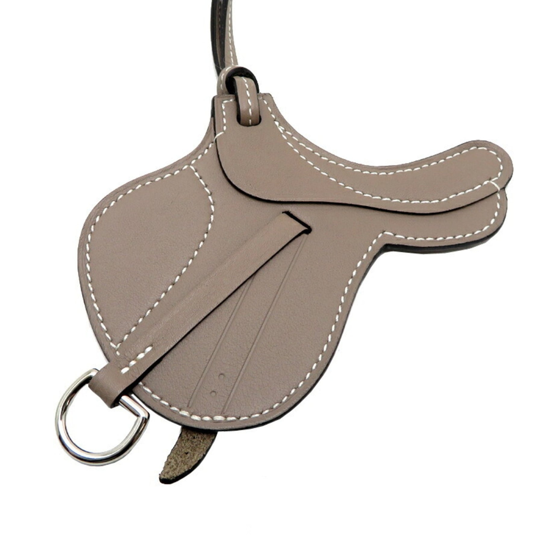 Hermes Paddock Sailor and Men's Keychain in Swift Leather, Greige