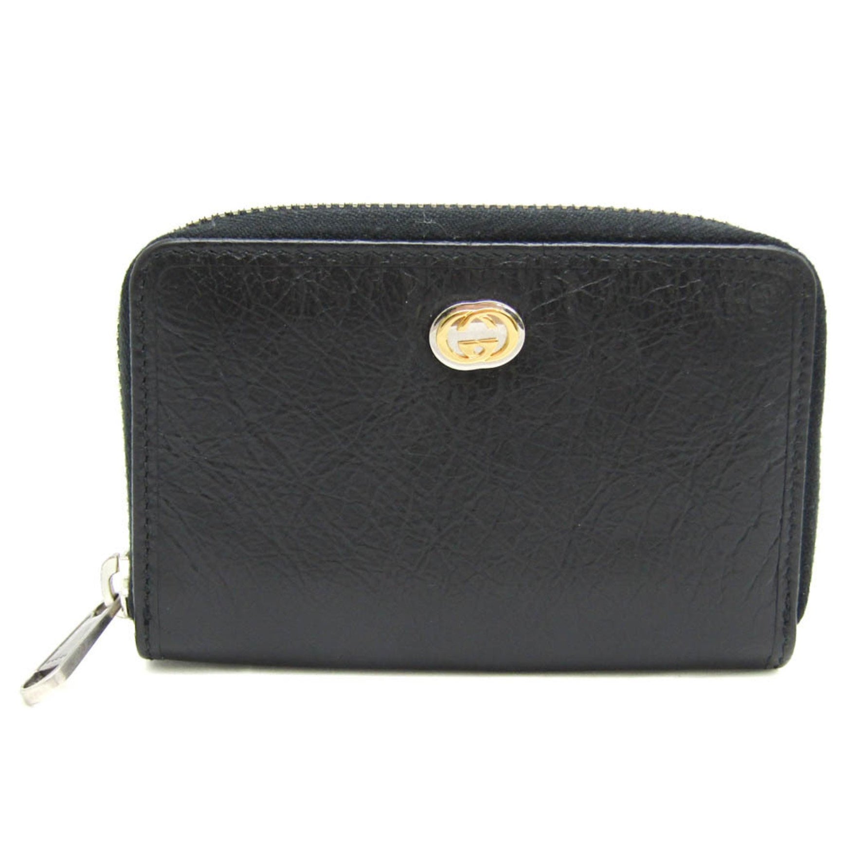 Gucci Interlocking G Coin Case Leather Card Case
