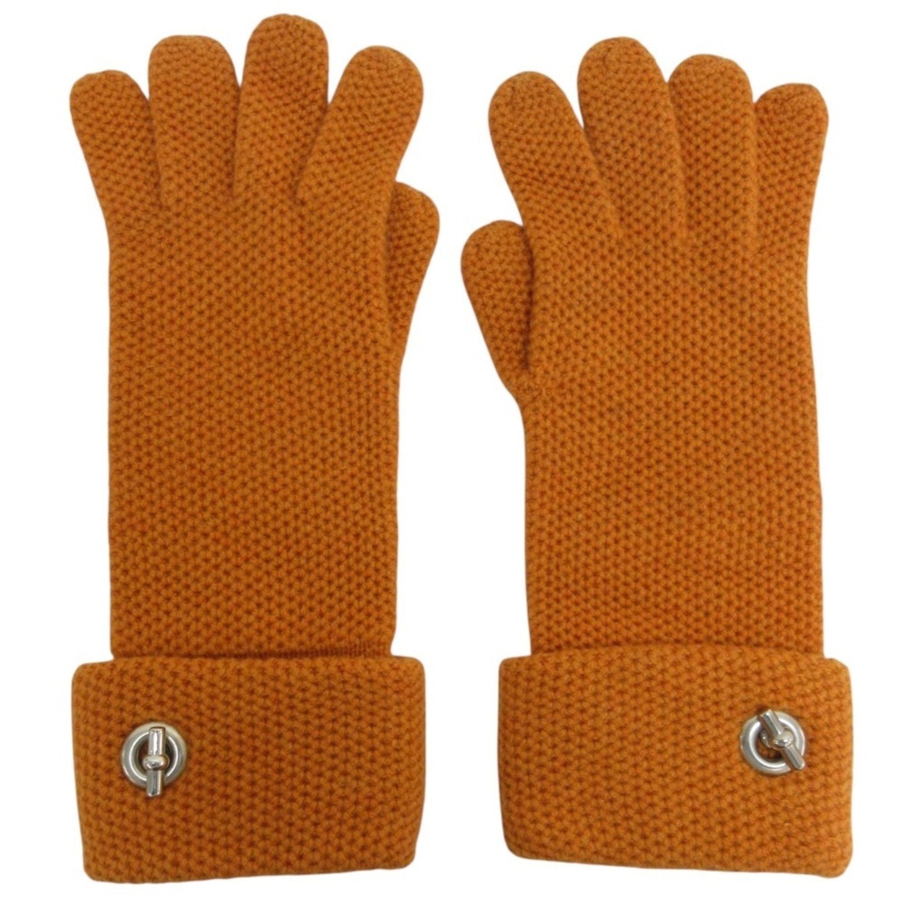 HERMES 100% Cashmere Knit Gloves ME