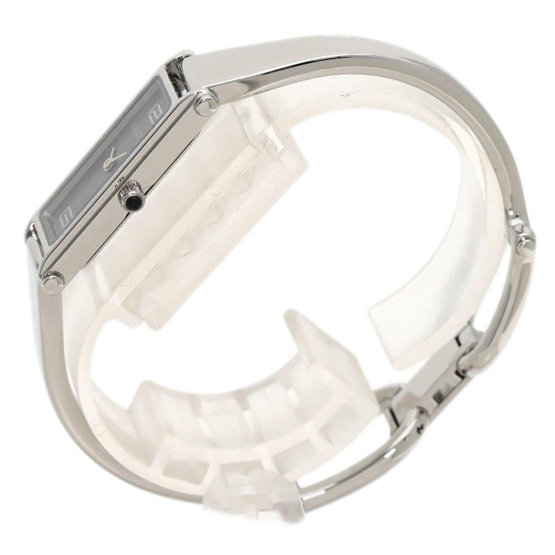 Gucci Square Face Watch Stainless Steel SS Ladies