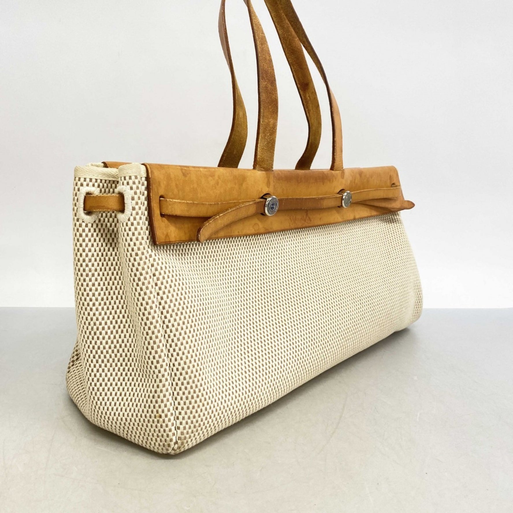 Hermes Hermès Cabas PM Tote Bag, Toile H, G Stamp