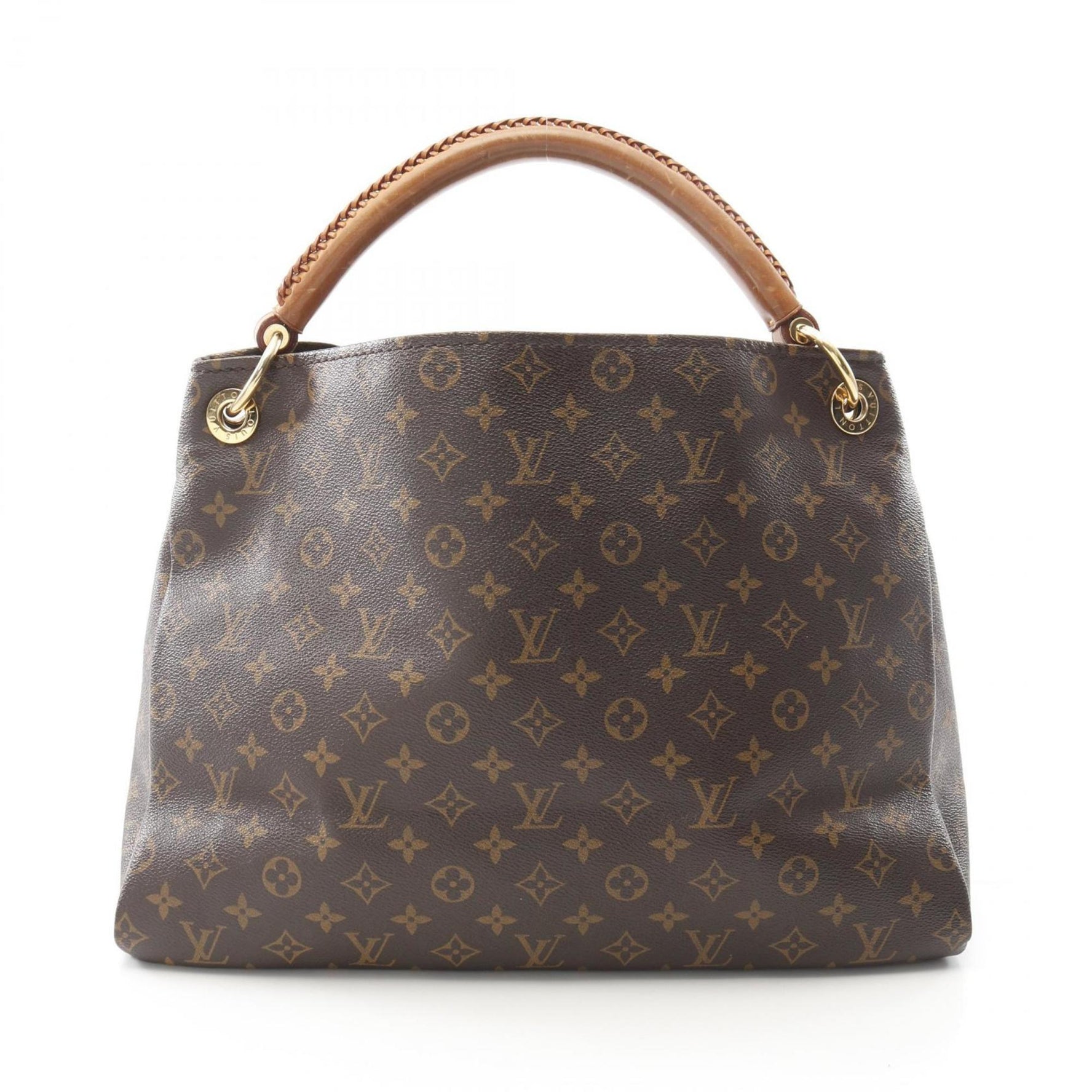 Louis Vuitton Artsy MM Shoulder Bag in Coated Canvas and Leather with Monogram Design, Brown