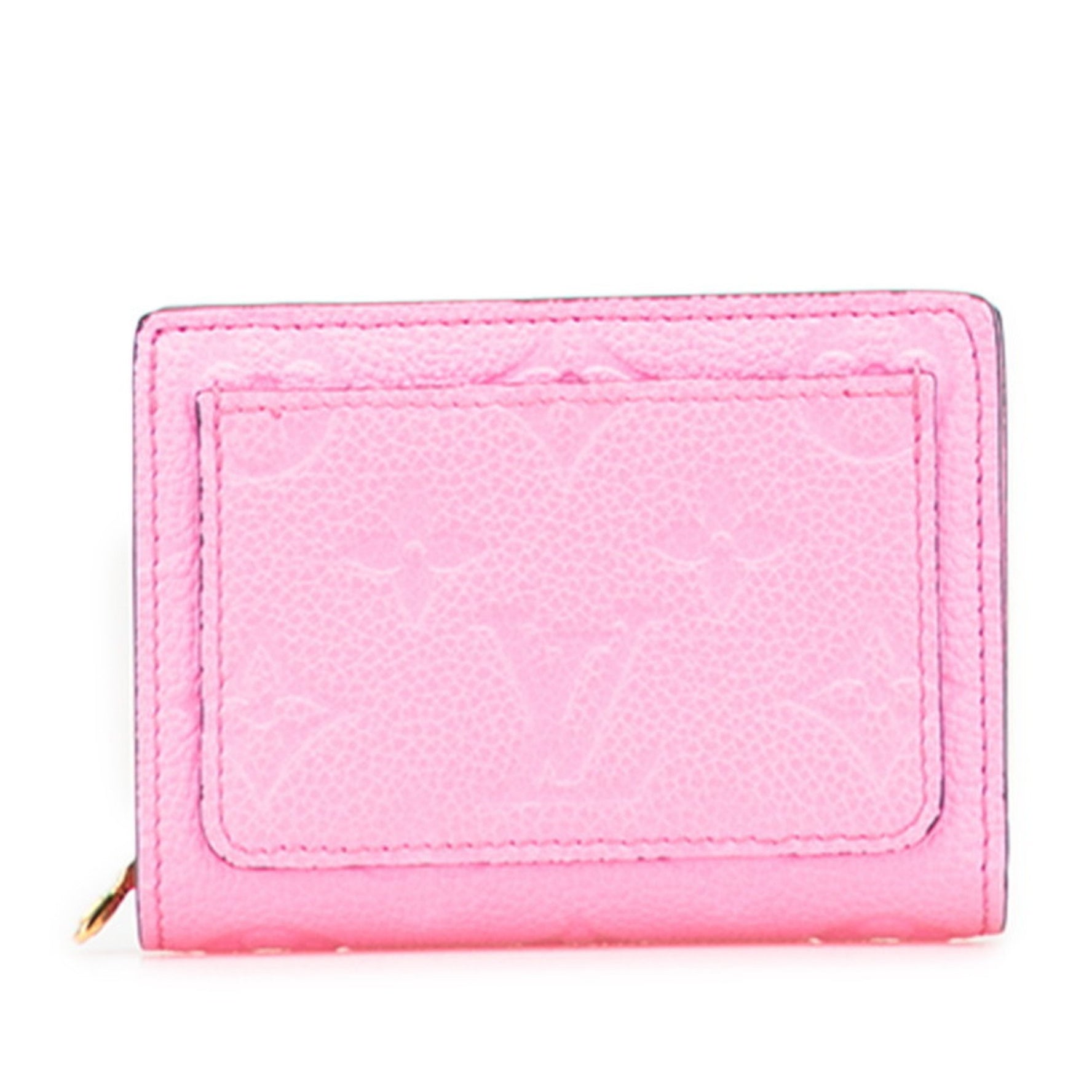 Louis Vuitton Monogram Empreinte Portefeuille Claire Bifold Wallet Rose Lollipop Leather LOUIS VUITTON
