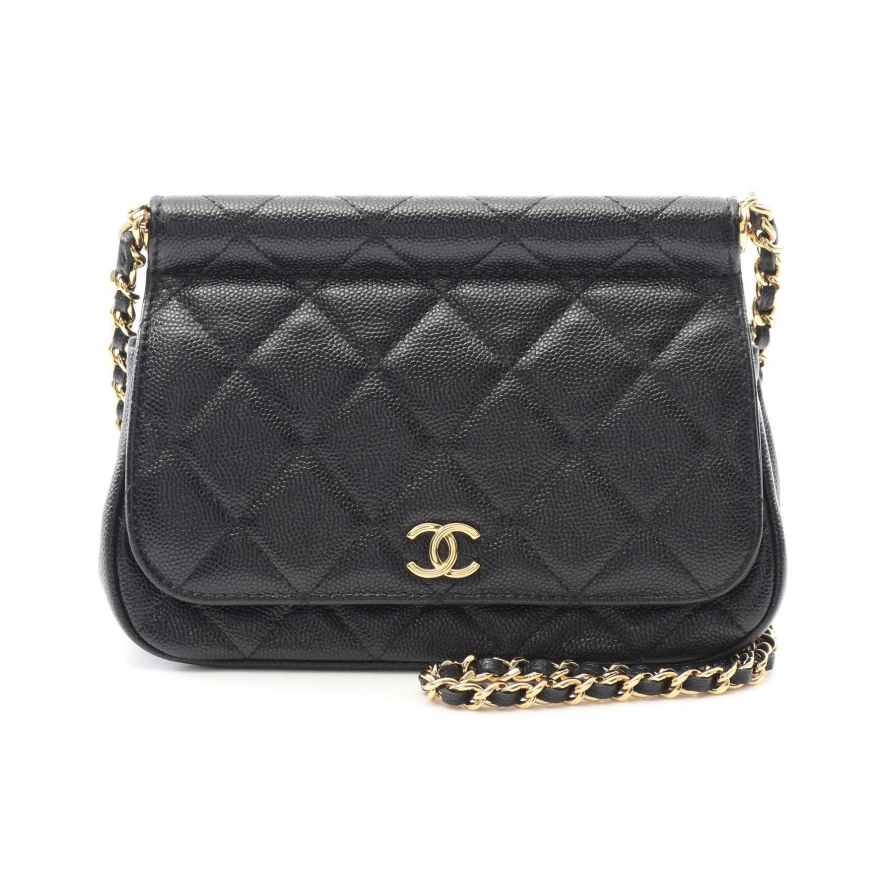 CHANEL Matelasse Shoulder Bag Calf Leather (Cowhide)