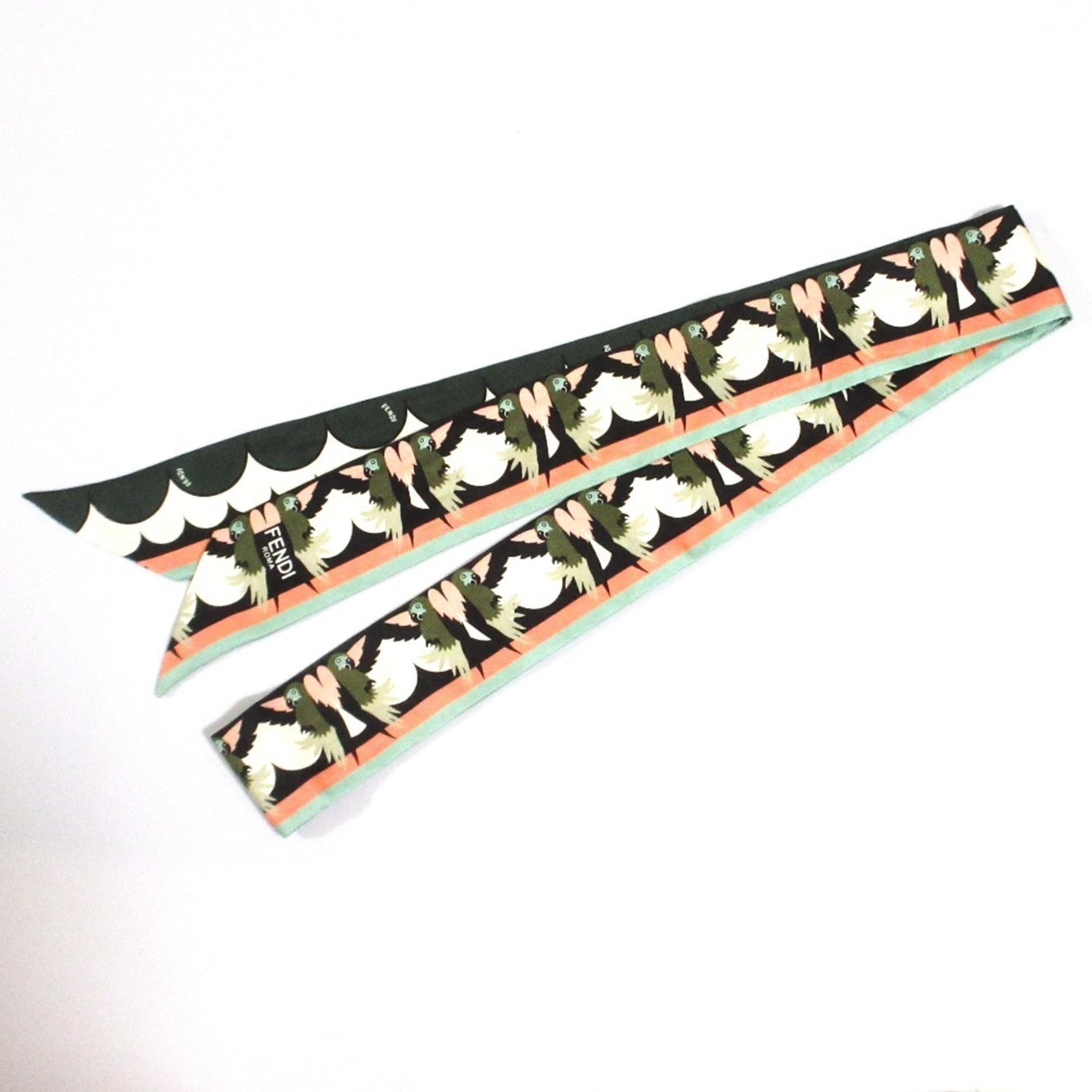 FENDI Rappy Silk Scarf Multicolor