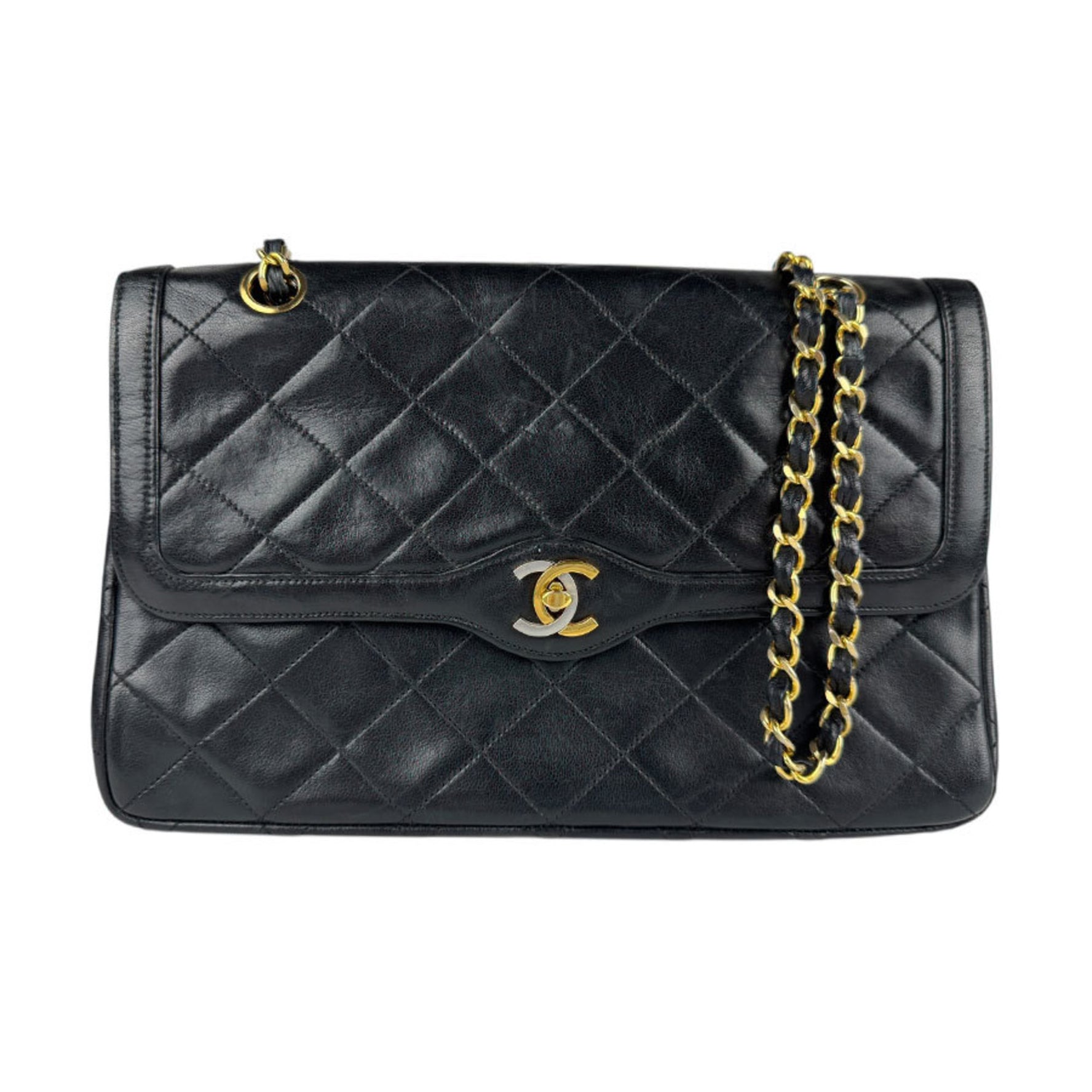 CHANEL Shoulder Bag Paris Limited Edition Lambskin