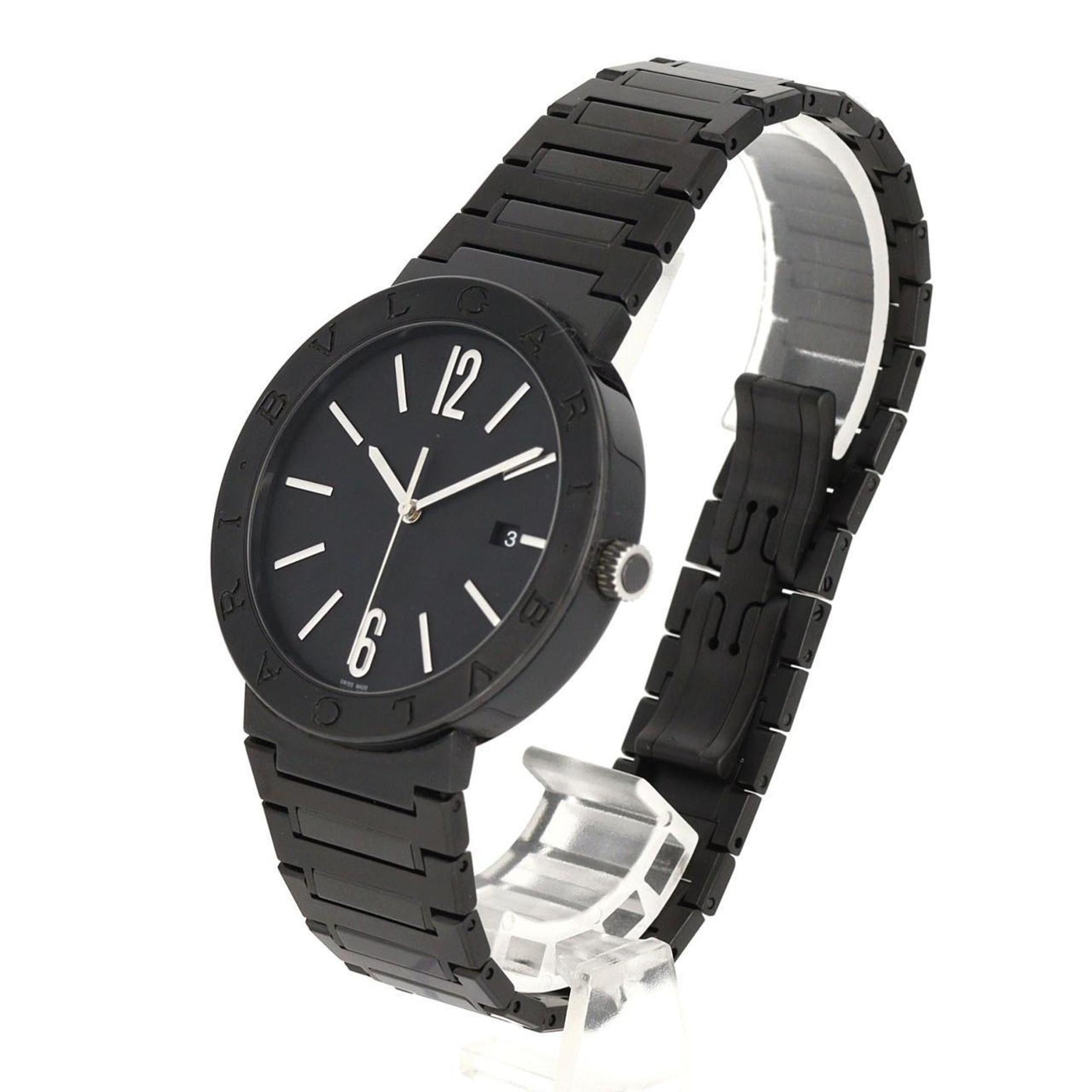 Bvlgari DLC Stainless Steel Automatic Watch