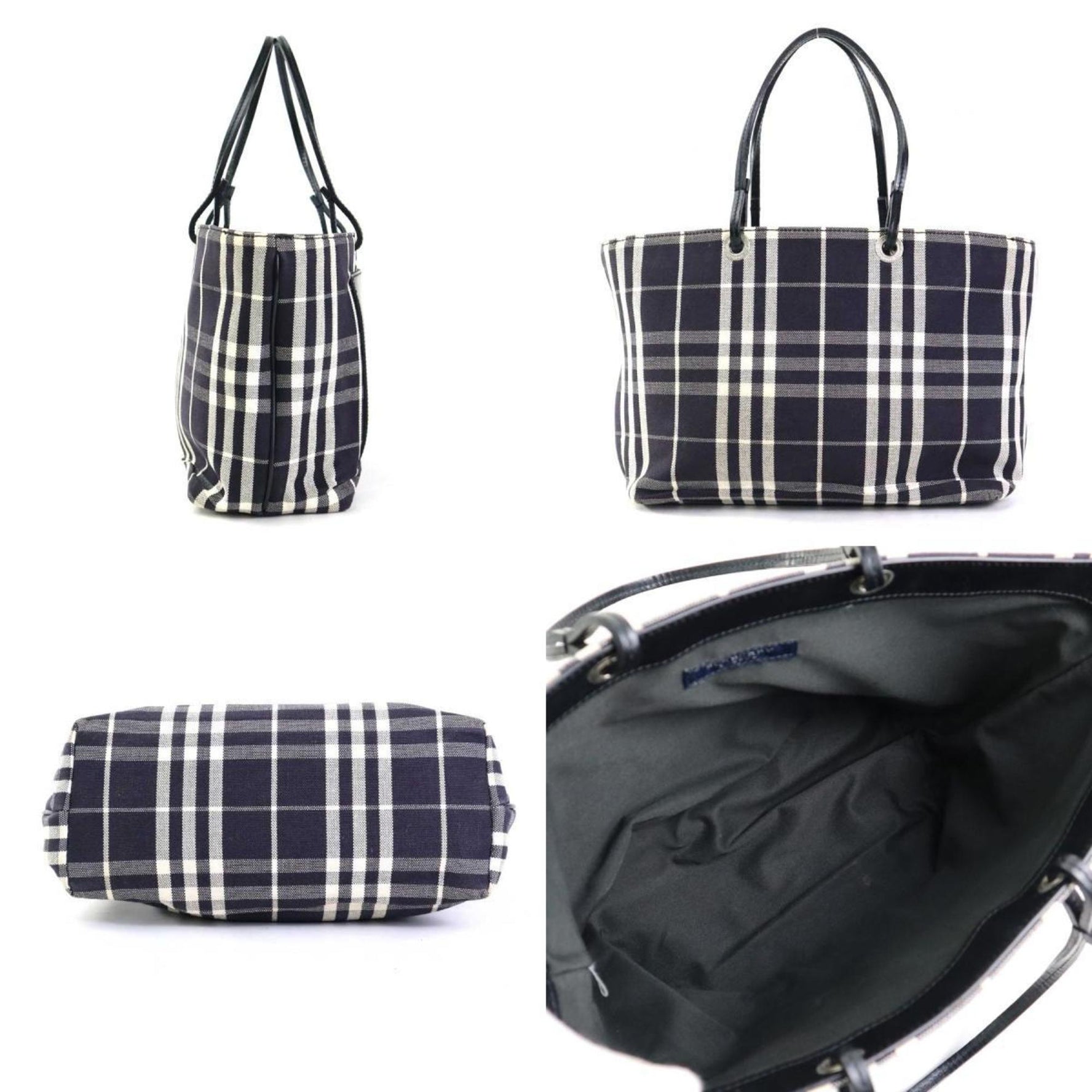 Burberry Handbag Canvas Leather