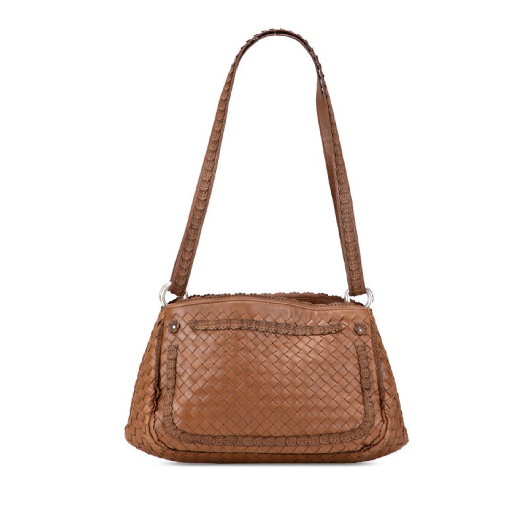 Bottega Veneta Intrecciato Shoulder Bag in Leather