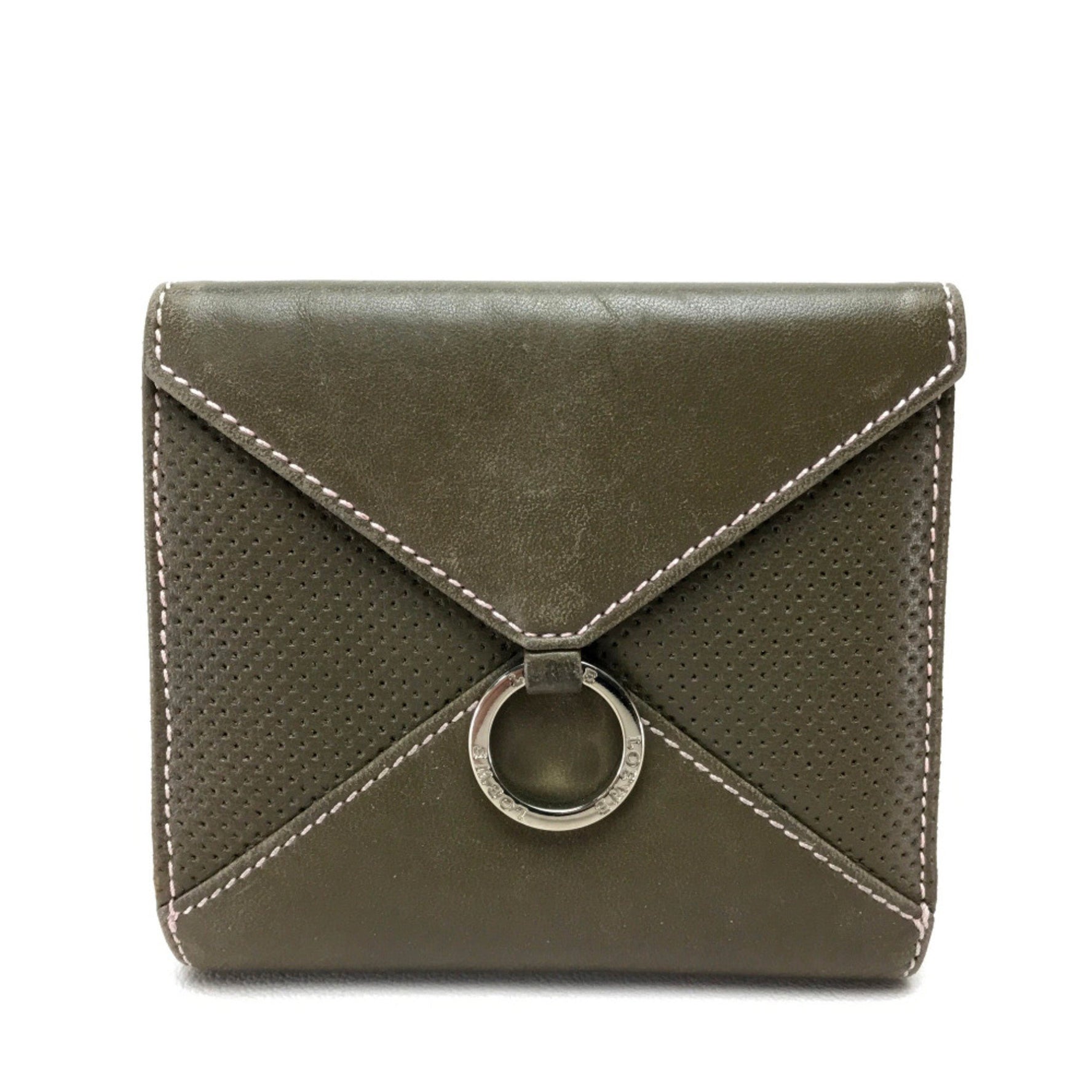 Loewe Folded wallet khaki khaki