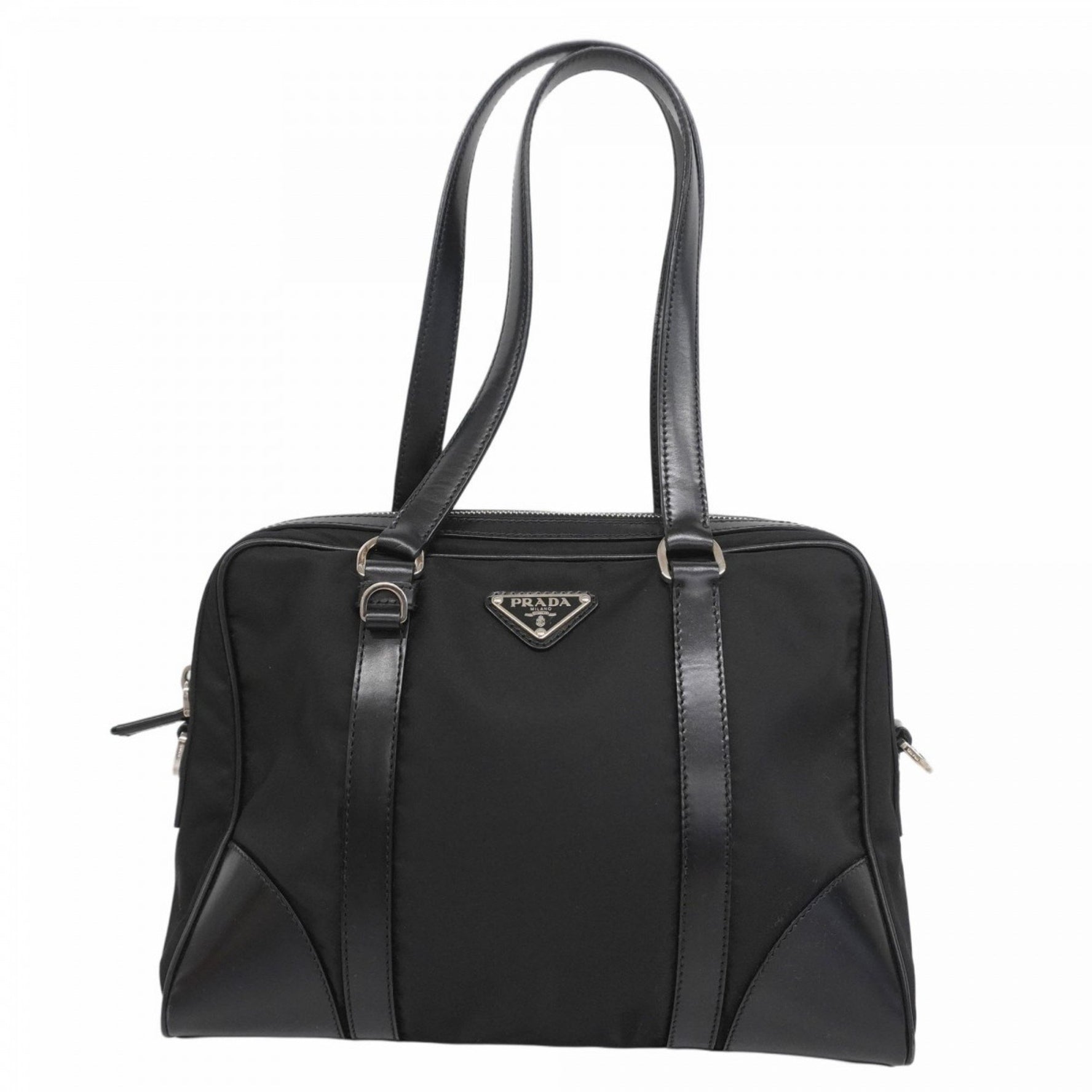 Prada Shoulder Bag Nylon Black Women's