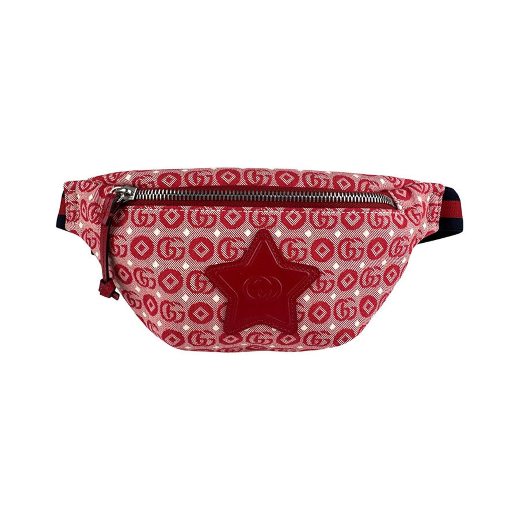 Gucci Nylon Canvas Waist Bag, Red, Kids