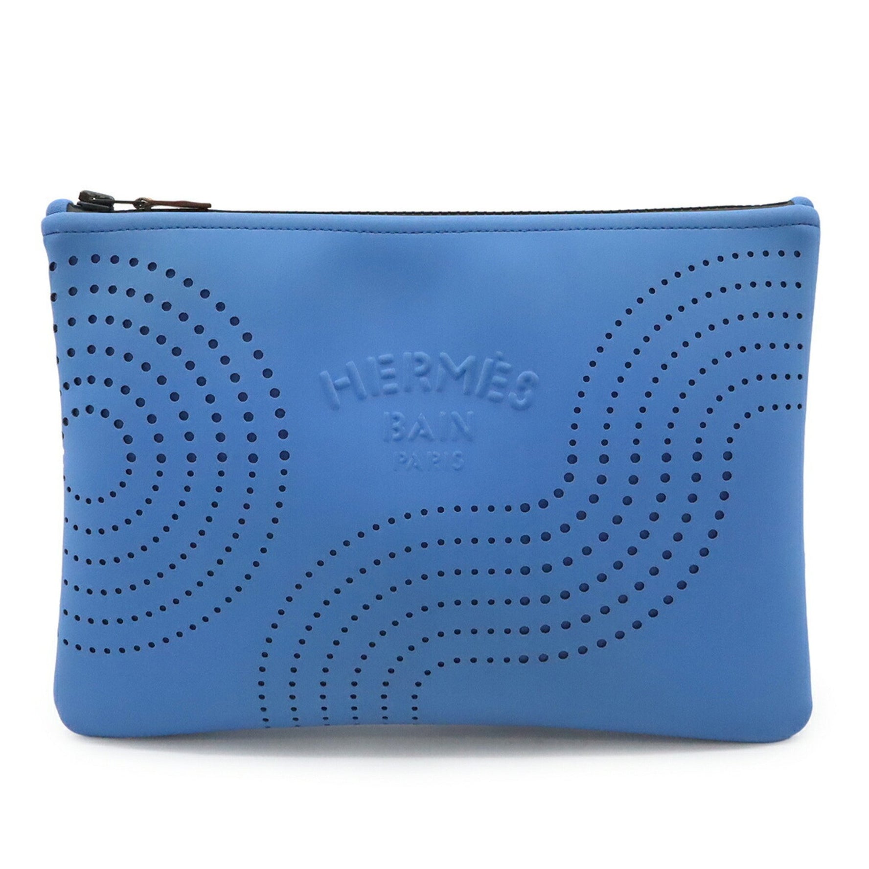 HERMES Neobain Zen Au Soleil MM Flat Pouch, Multi-Pouch, Clutch Bag, Second Polyamide, Elastane