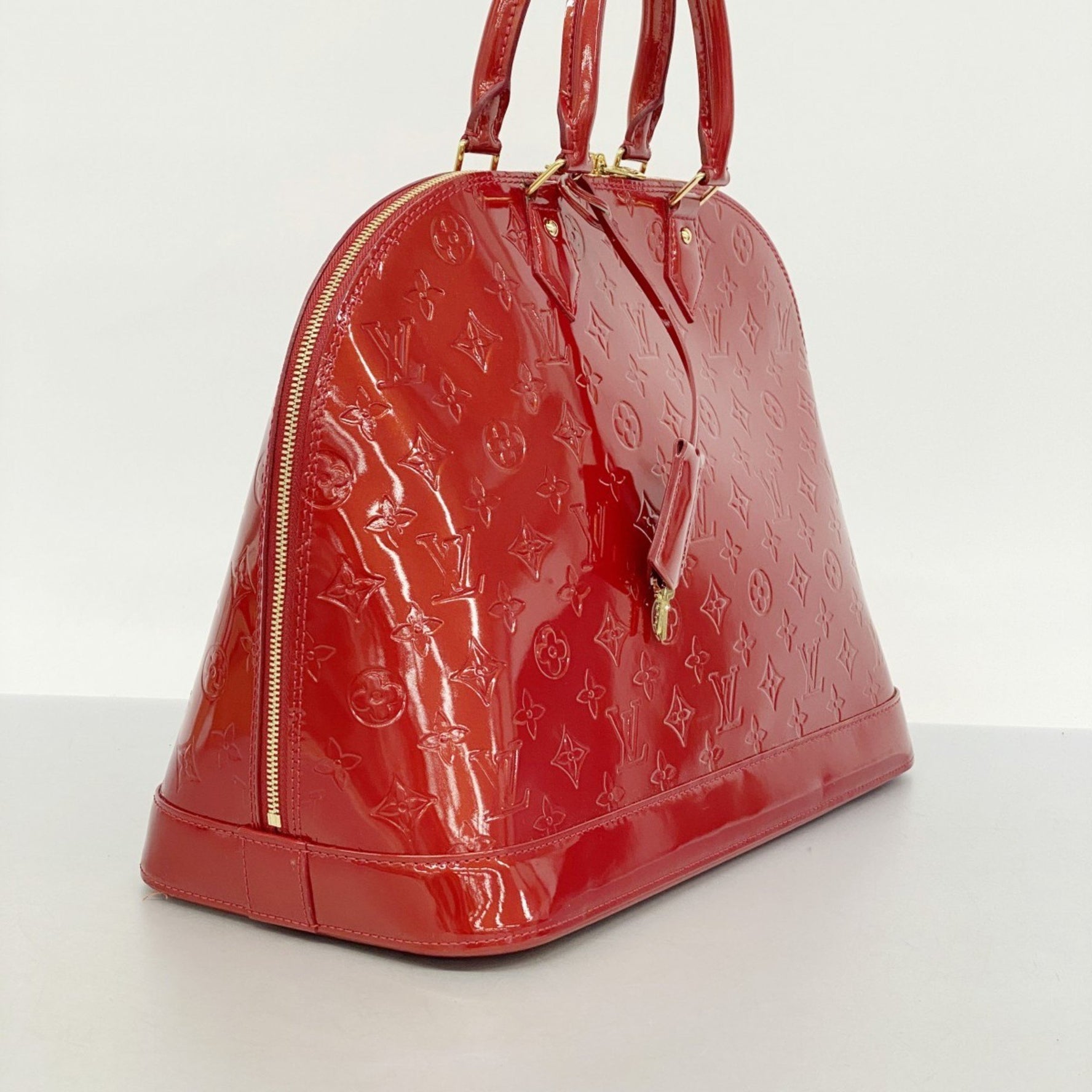 Louis Vuitton Vernis Alma GM Handbag Pomme d'Amour