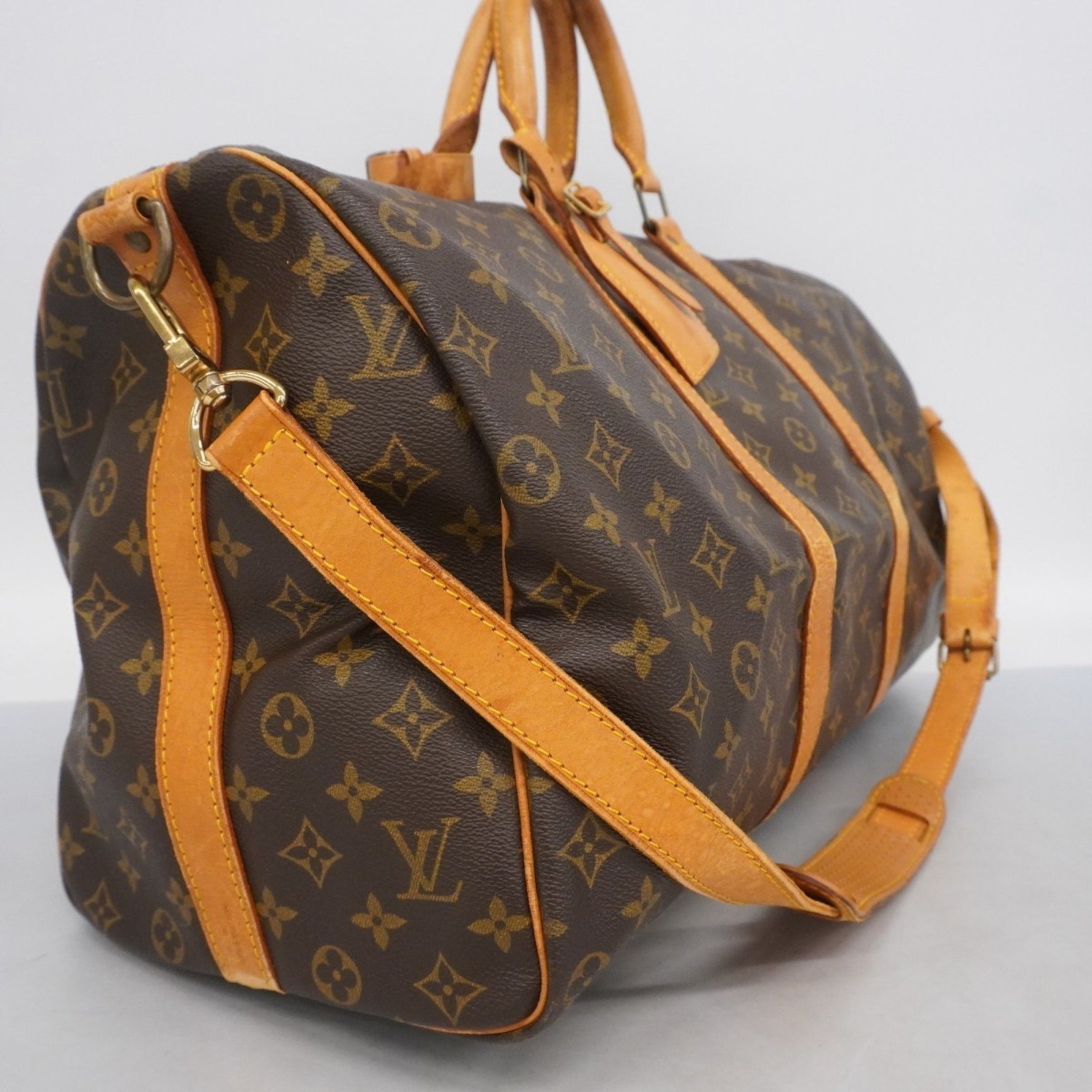 Louis Vuitton Monogram Keepall Bandouliere 50 Boston Bag Men's and
