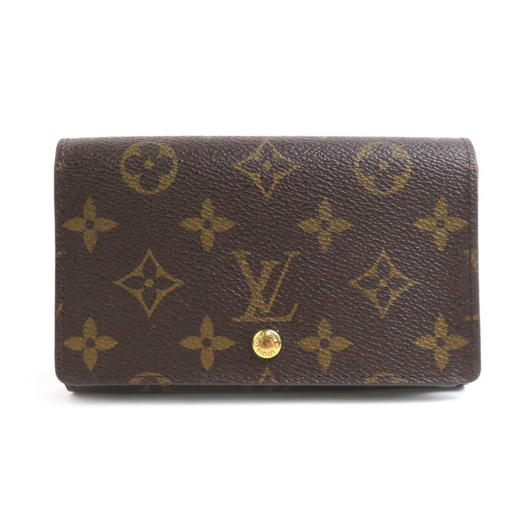 Louis Vuitton Bi-fold wallet Monogram Portemonnay Bi-Tresor canvas Gold