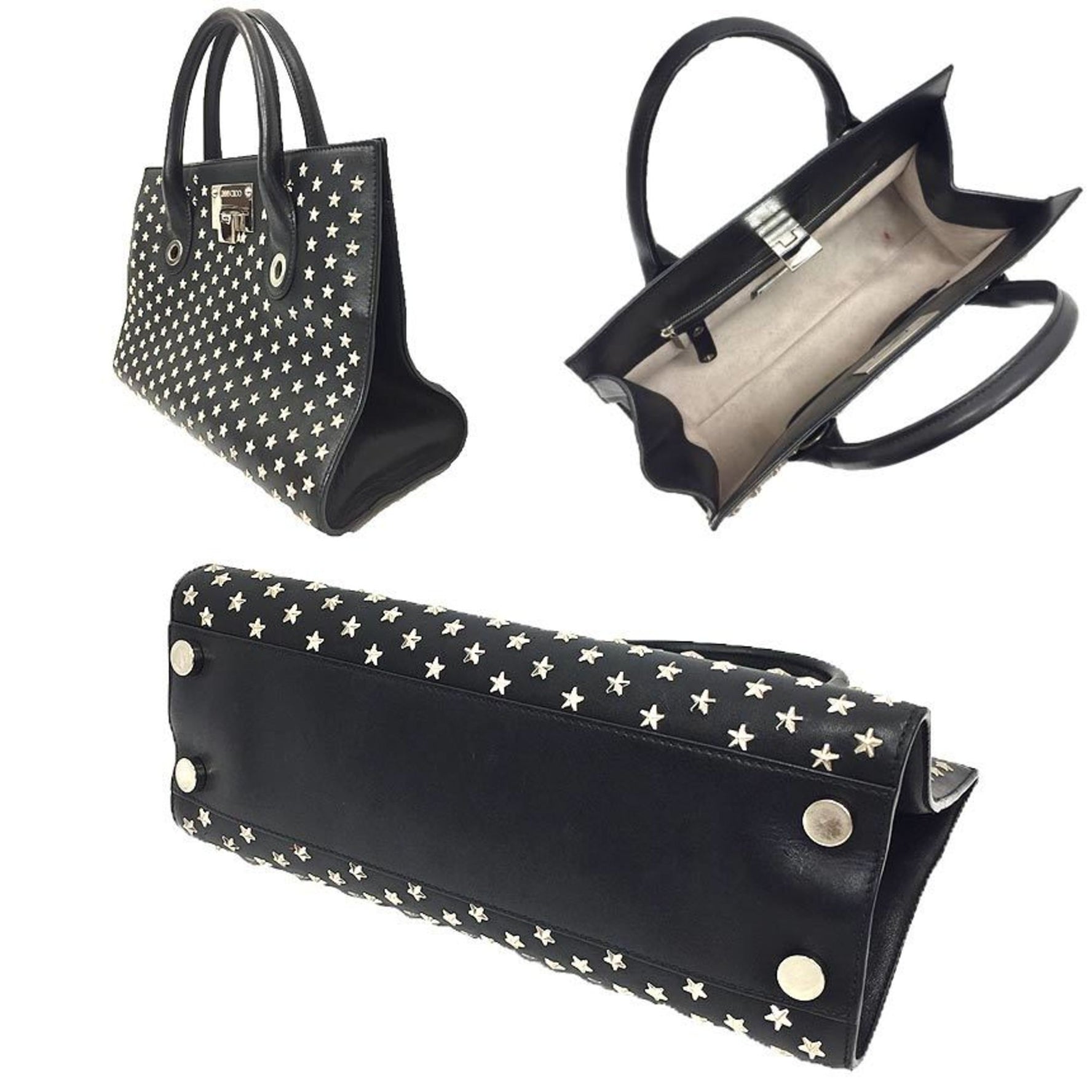 Jimmy Choo Riley tote bag in with star studs. This is perfect .