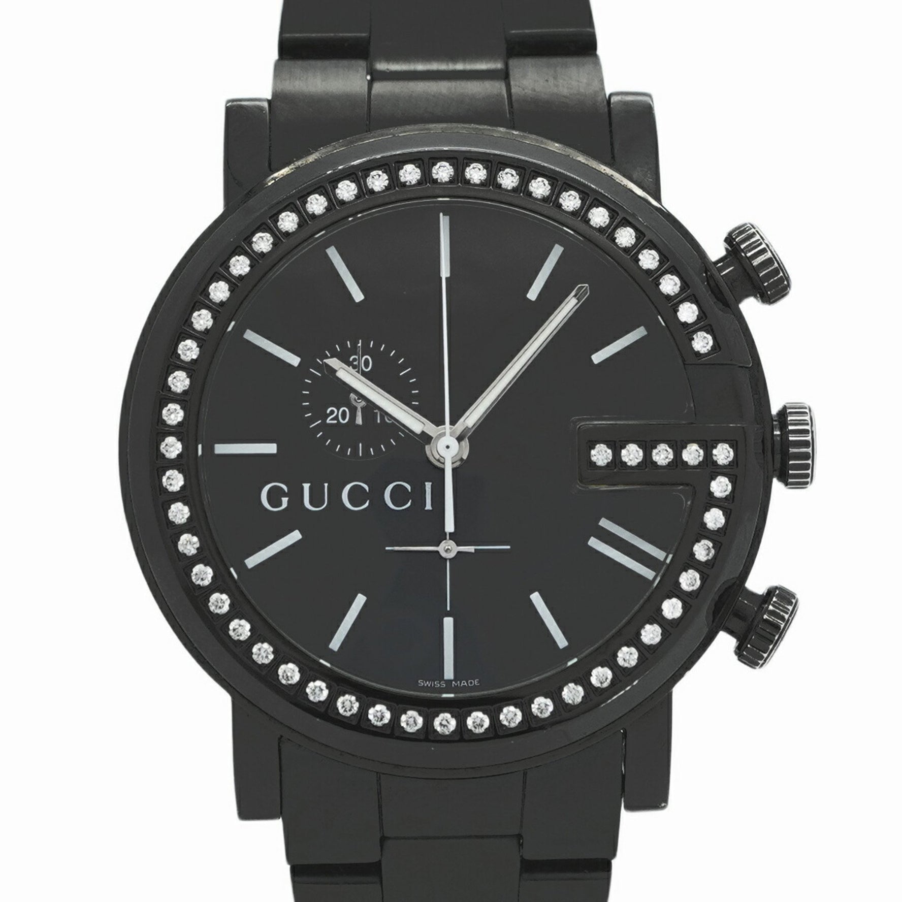 Gucci G Round Black Dial Watch