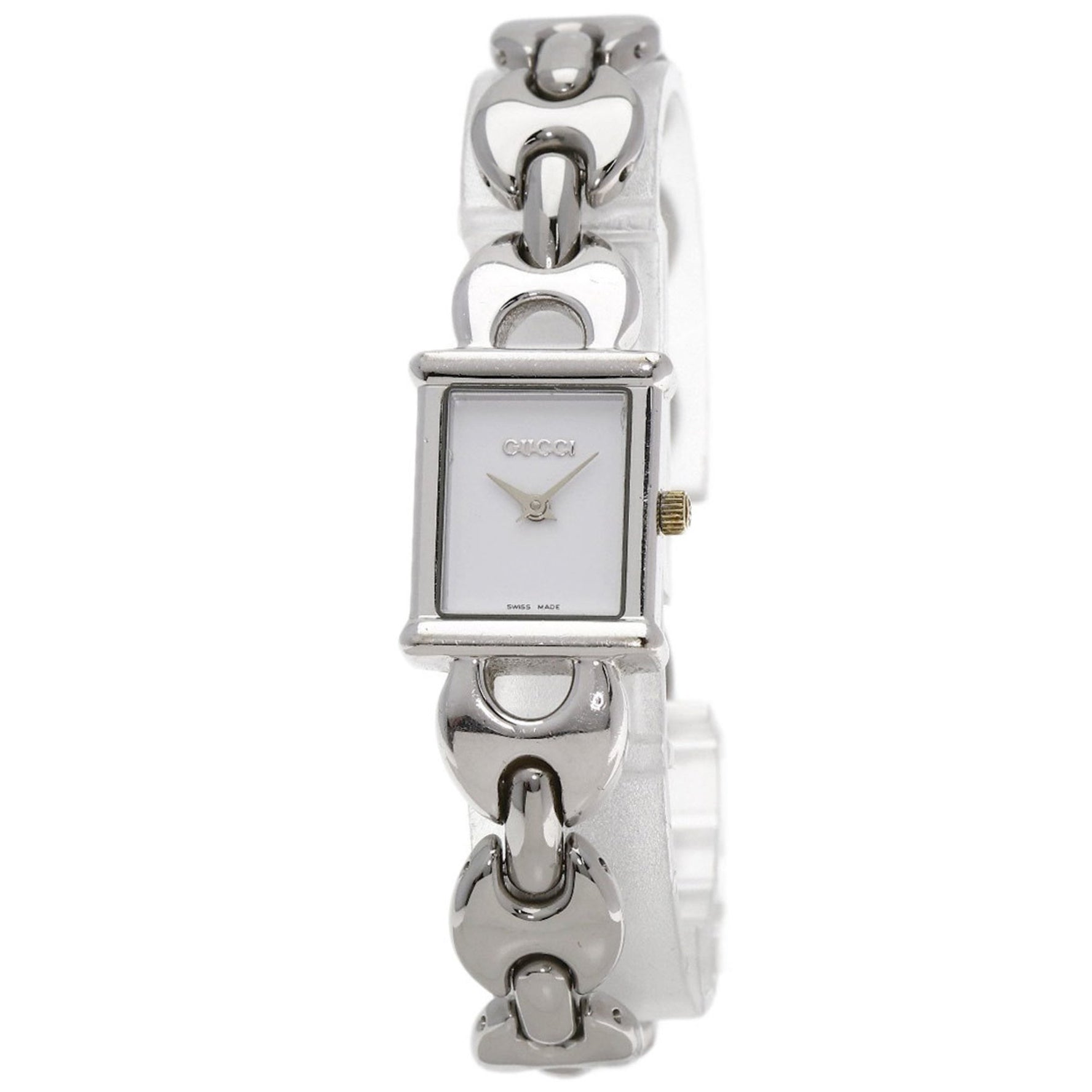 Gucci Square Face Watch Stainless Steel/SS