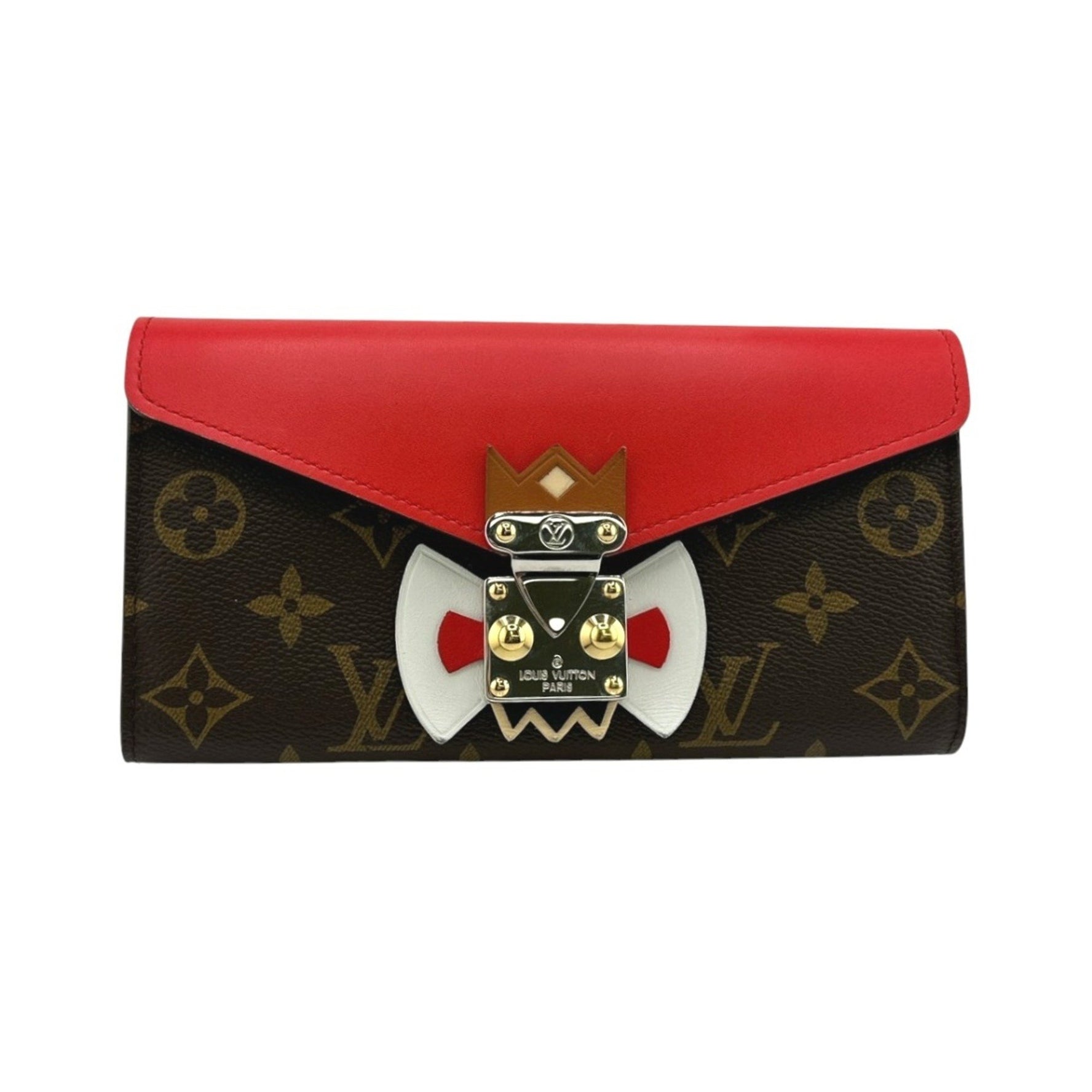 Louis Vuitton Long Wallet Monogram Portefeuille Sarah Tribal Mask Canvas