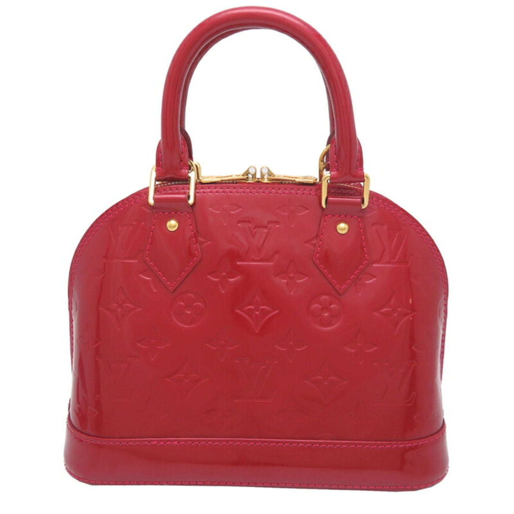 Louis Vuitton Alma BB Handbag Vernis Red