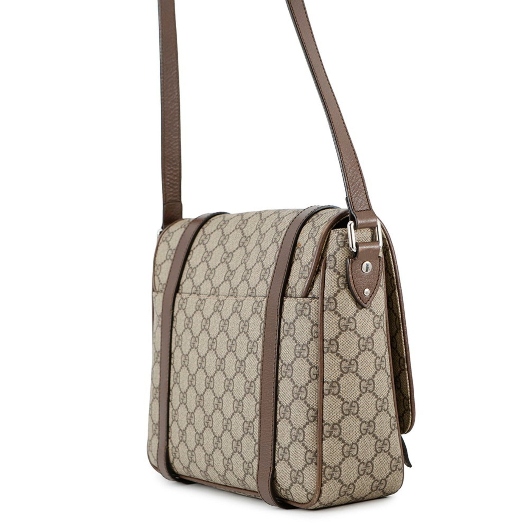 Gucci GG Supreme Leather Shoulder Bag