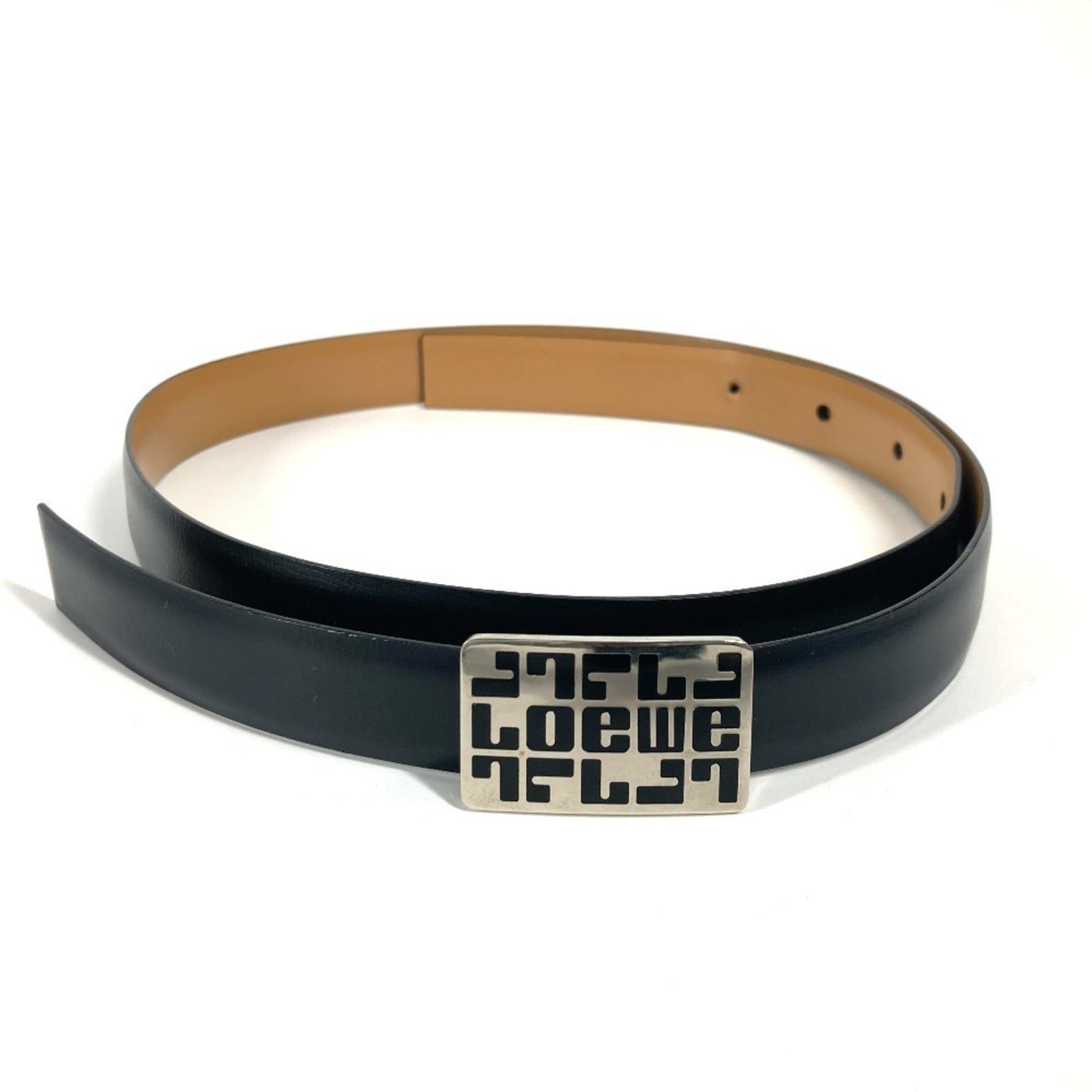 LOEWE Logo Buckle Belt Leather