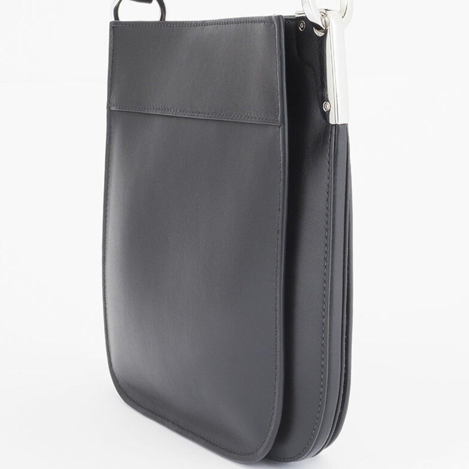 Prada Maggit Handbag Shoulder Bag 1BC082 Black Women's Leather PRADA