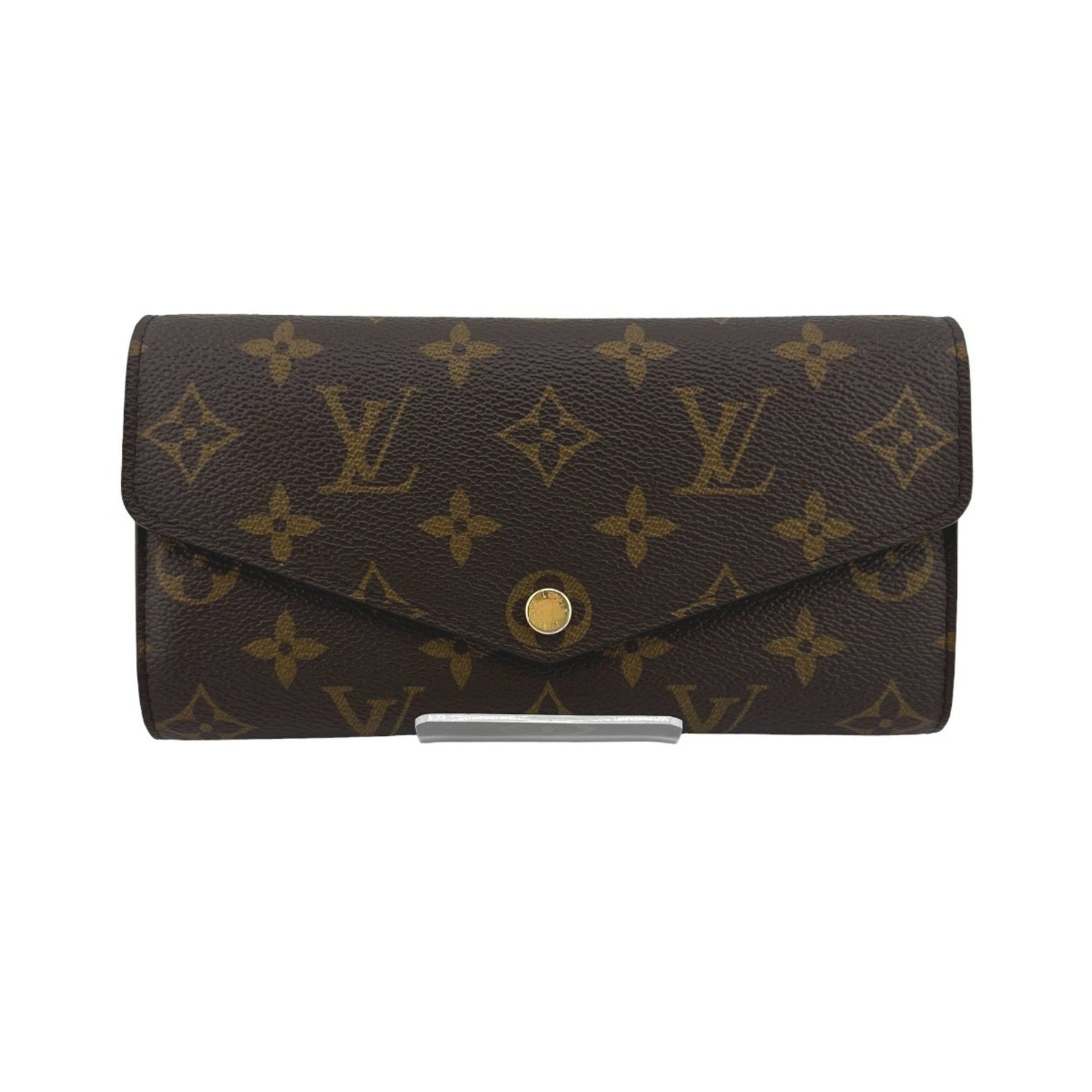 Louis Vuitton Long Wallet Monogram Portefeuille Sarah Canvas Brown LV
