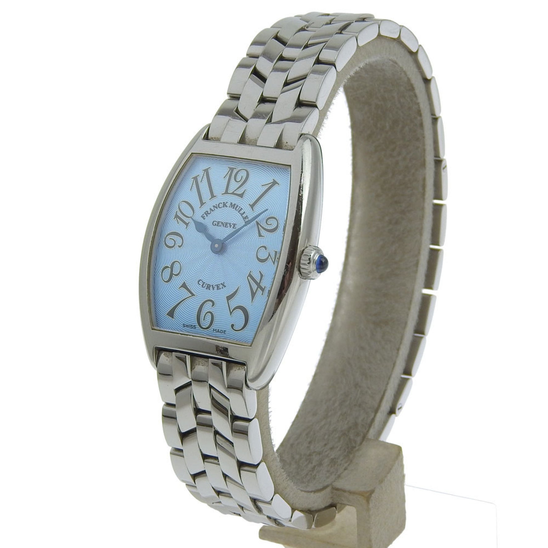 FRANCK MULLER Tonookabex Watch 1752 Stainless Steel Quartz Analog Display Blue Dial Ladies