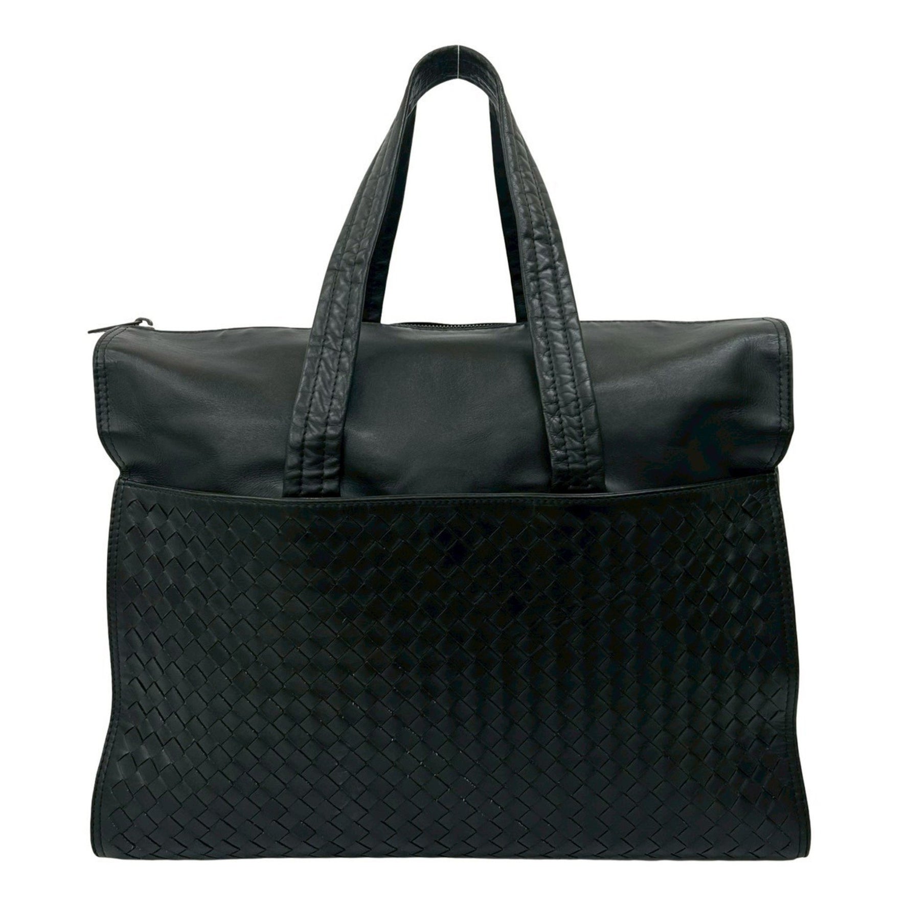 BOTTEGA VENETA Intrecciato Leather Tote Bag, Business Size