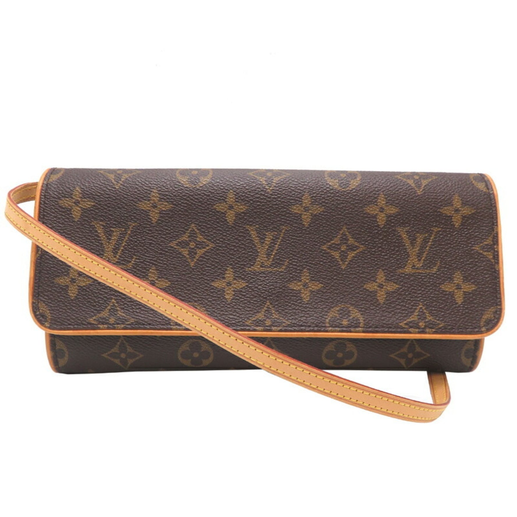 Louis Vuitton Pochette Twin GM Shoulder Bag Monogram Brown