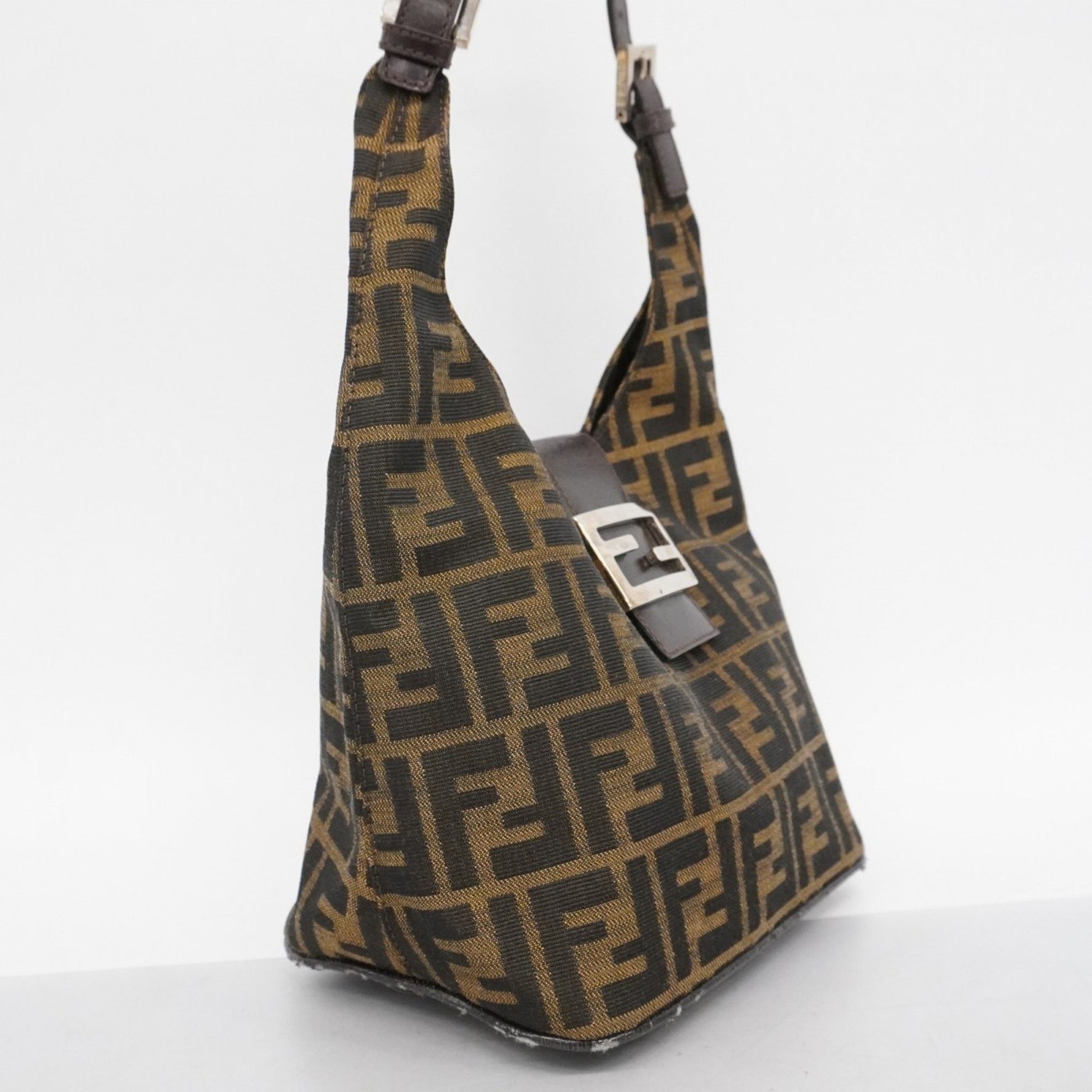 Fendi Zucca nylon canvas handbag in