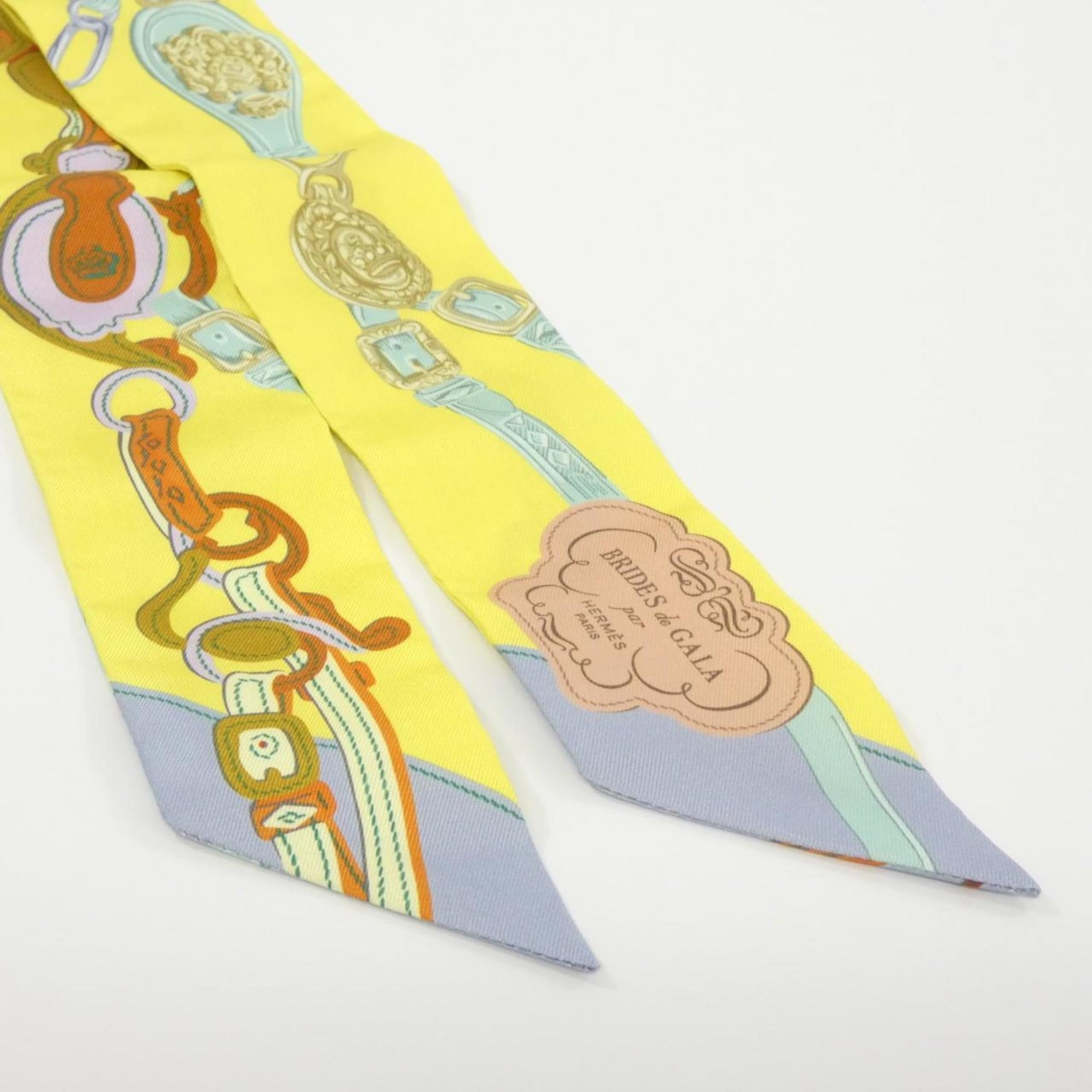 Hermes Hermès BRIDES DE GALA APPLIQUE Twilly Scarf