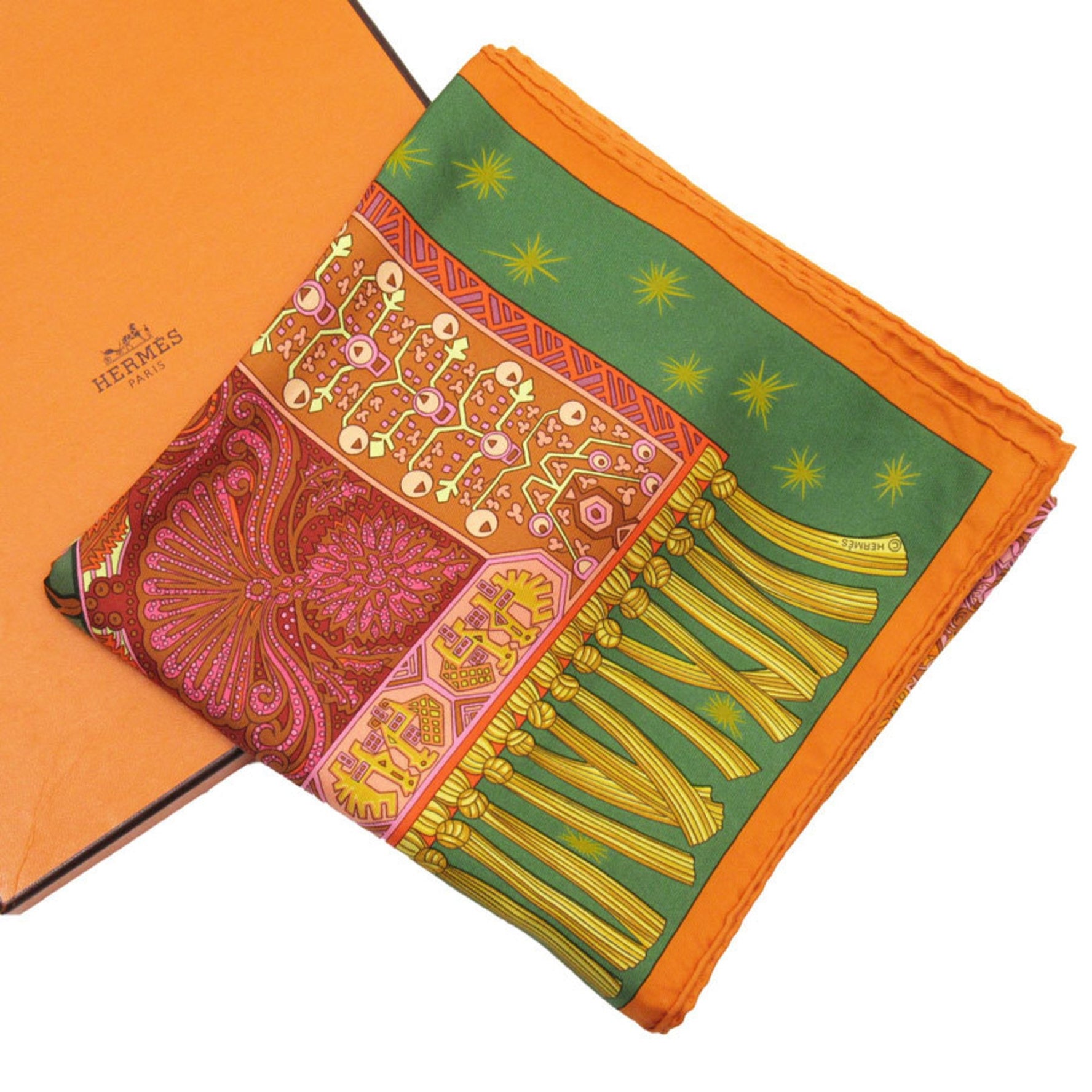 Hermes Scarf Carre 90 SUR UN TAPIS VOLANT Silk on a flying carpet