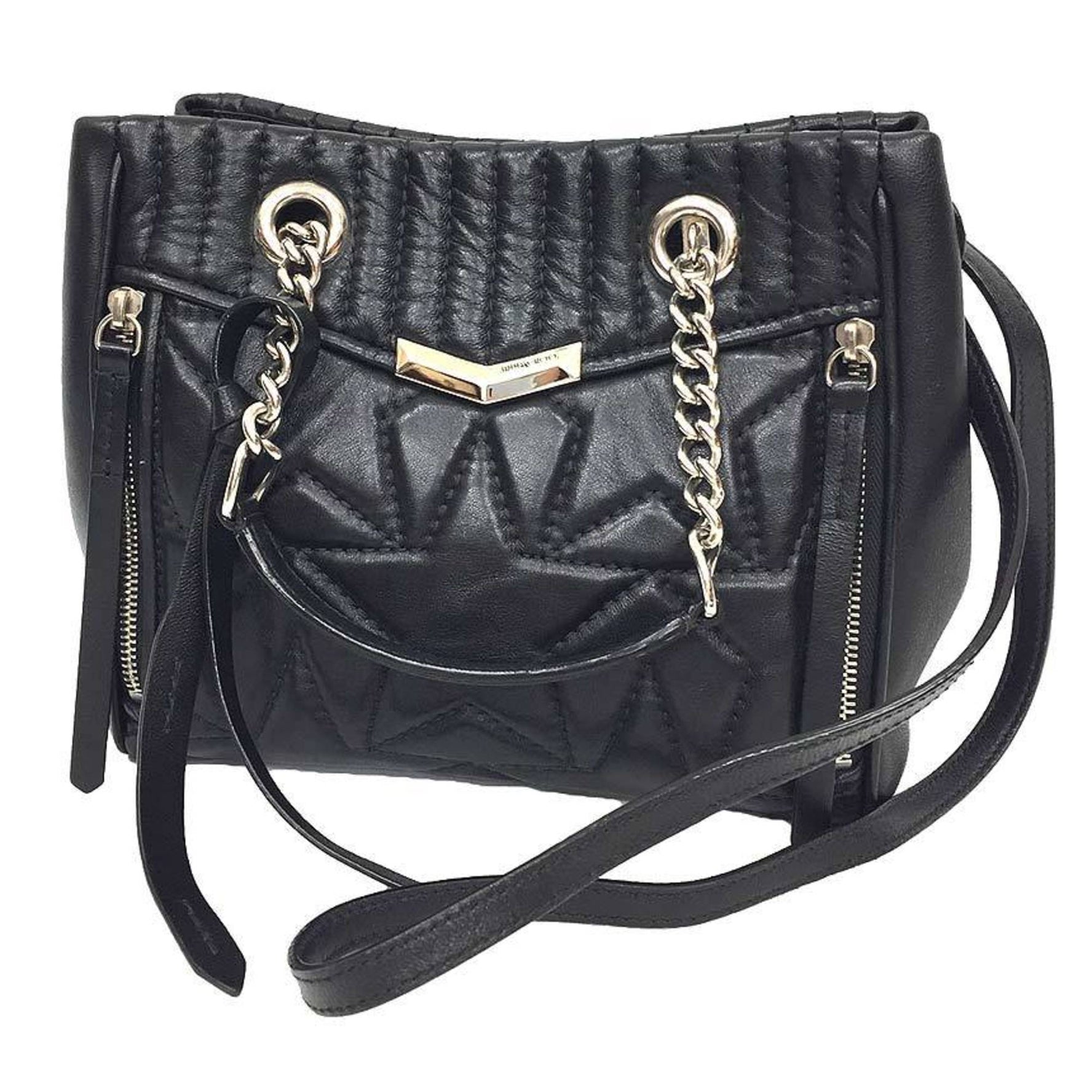 Jimmy Choo Shoulder Bag Helia Chain Tote Star Stitch