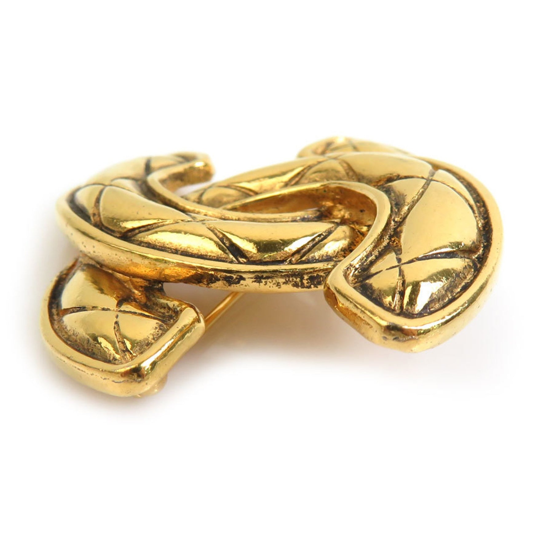 CHANEL Brooch Coco Mark Metal