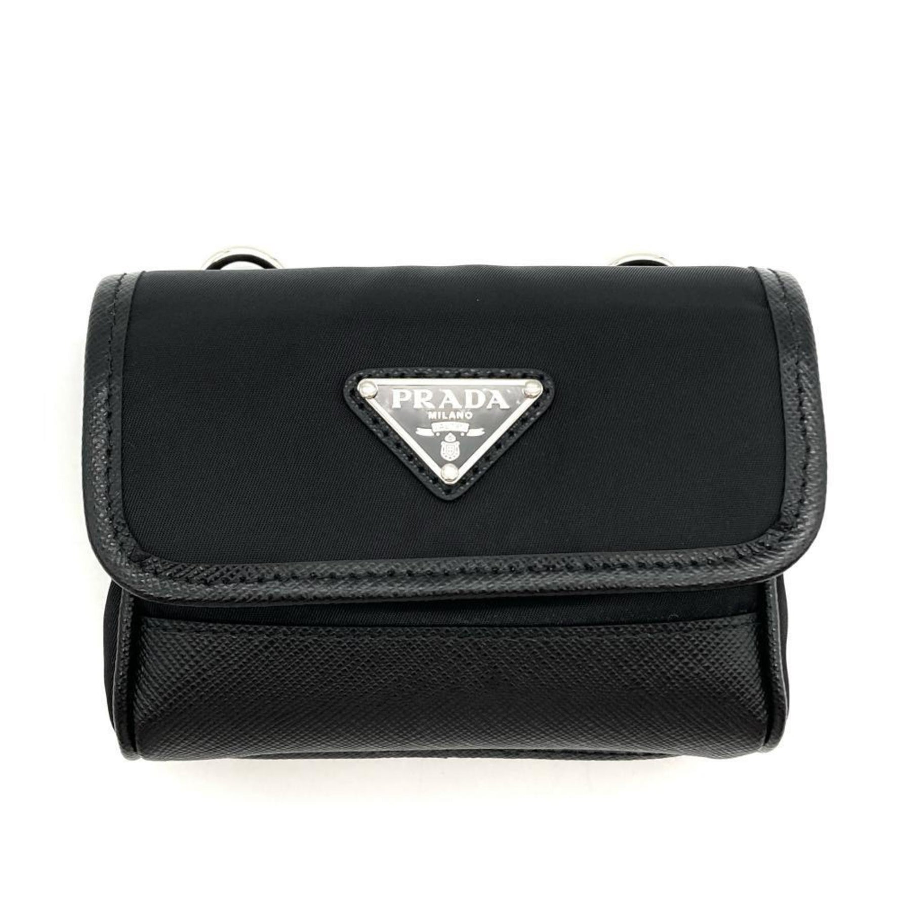 PRADA Pochette Saffiano Nylon Shoulder Pouch RE-NYLON