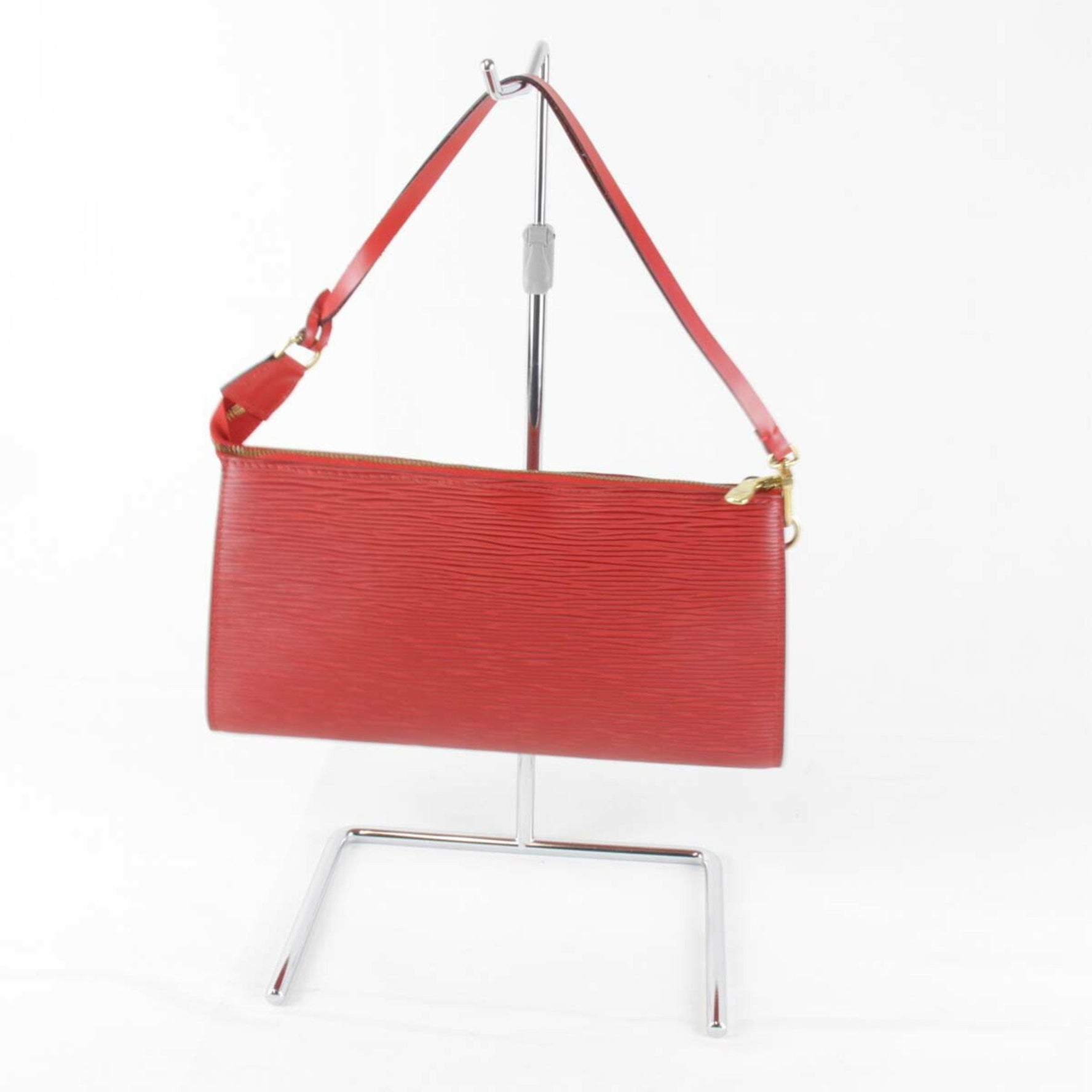 Louis Vuitton Pochette Accessoires Pouch Epi Leather Red